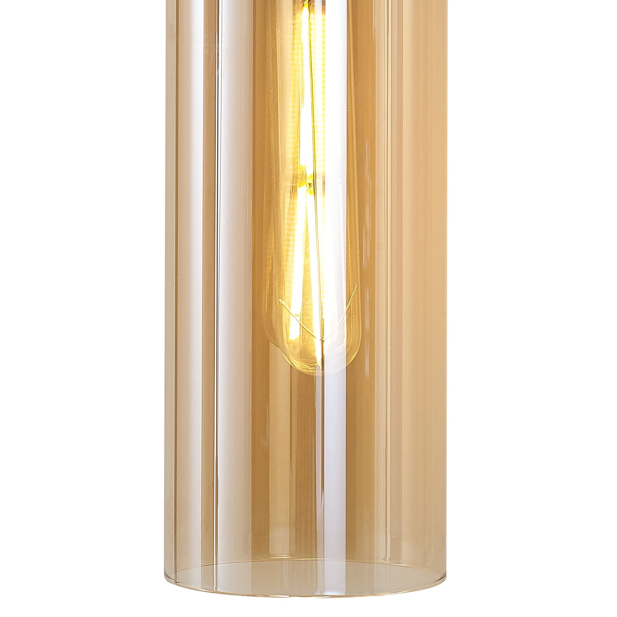 Fabula Kingfisher Single Wall Lamp - Mocha & Amber Glass