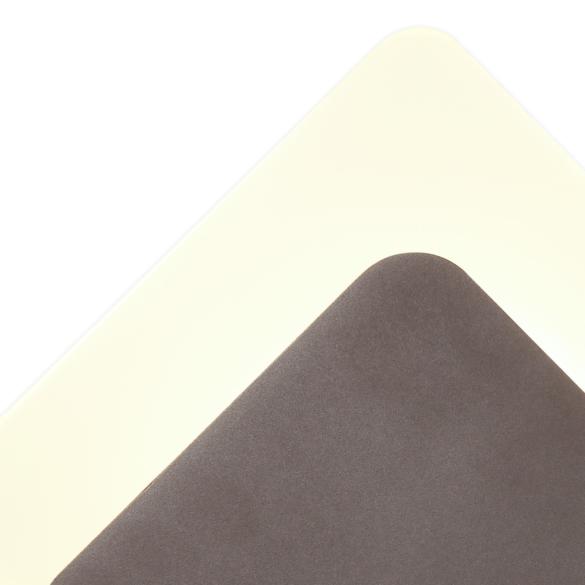 Fabula Kingsley Magnetic Base LED Wall Lamp - 15/19cm Diamond - Bottom Offset - Coffee & Acrylic Frosted Diffuser