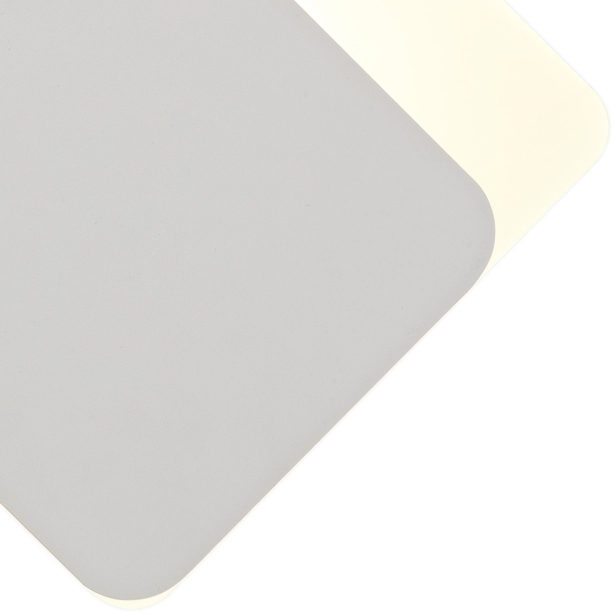 Fabula Kingsley Magnetic Base LED Wall Lamp - 15/19cm Diamond - Bottom Offset - Sand White & Acrylic Frosted Diffuser