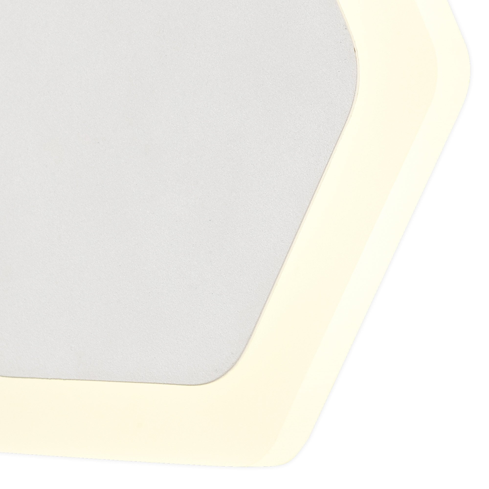 Fabula Kingsley Magnetic Base LED Wall Lamp - 15/19cm Horizontal Hexagonal - Central - Sand White & Acrylic Frosted Diffuser