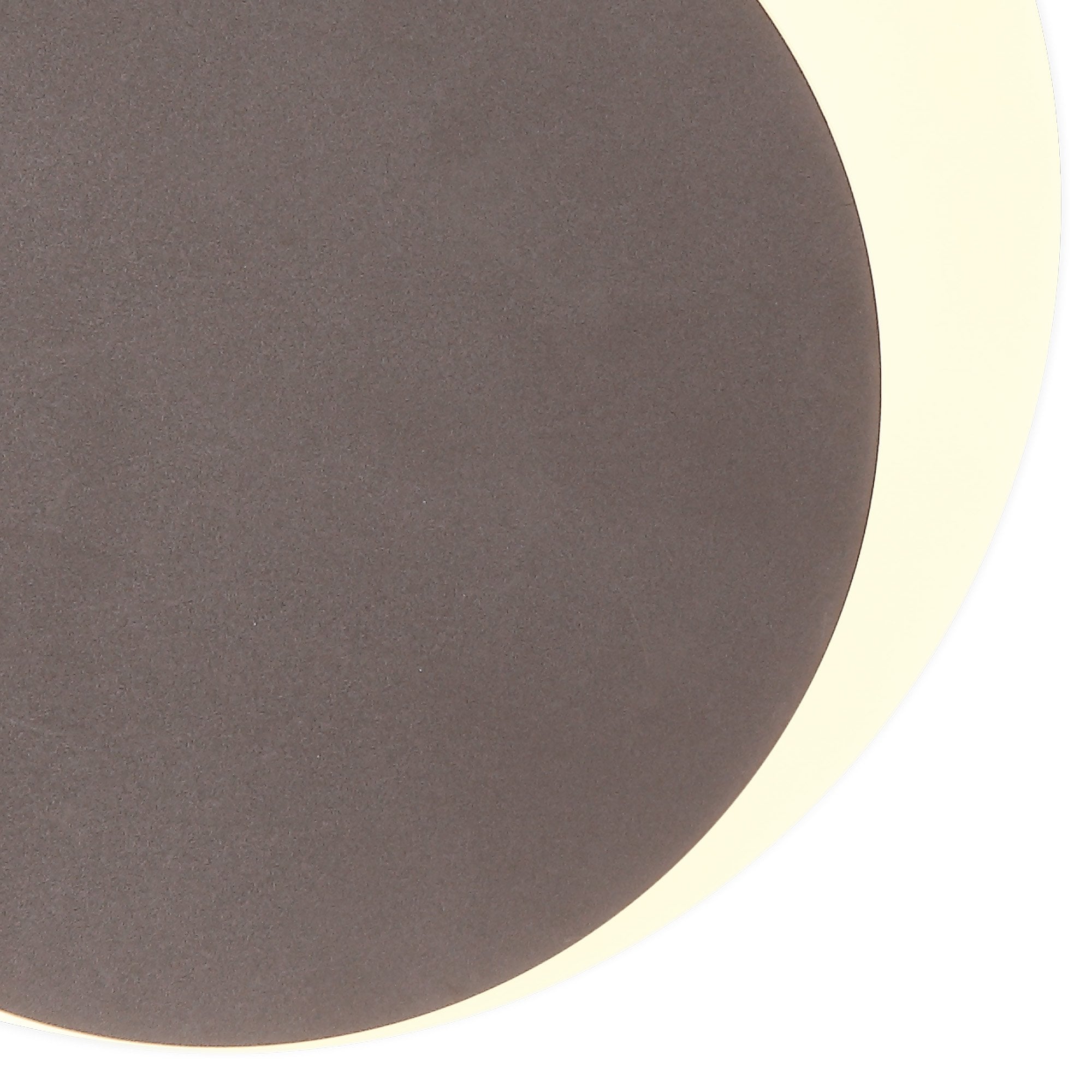 Fabula Kingsley Magnetic Base LED Wall Lamp - 15/19cm Round - Bottom Offset - Coffee & Acrylic Frosted Diffuser