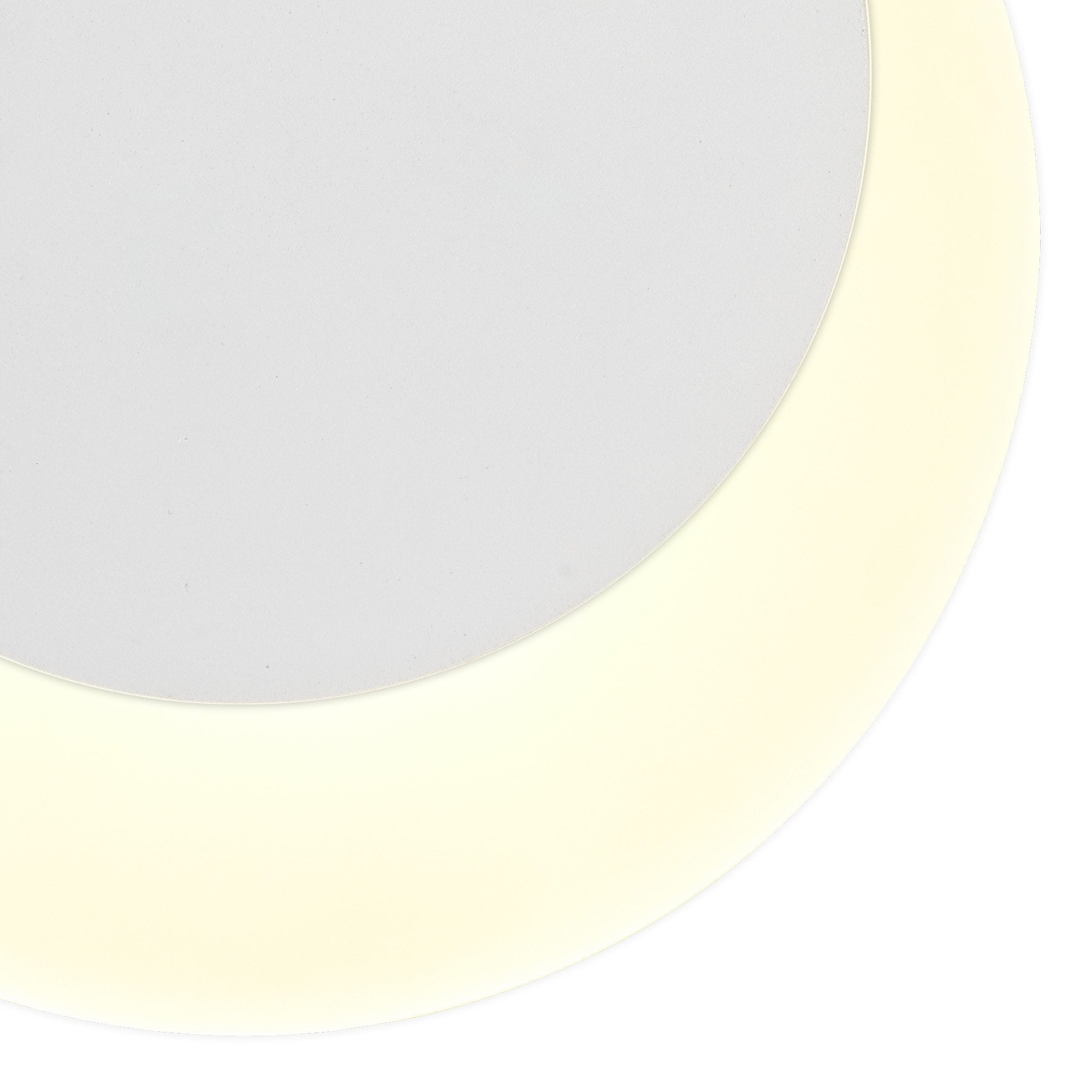 Fabula Kingsley Magnetic Base LED Wall Lamp - 15/19cm Round - Top Offset - Sand White & Acrylic Frosted Diffuser