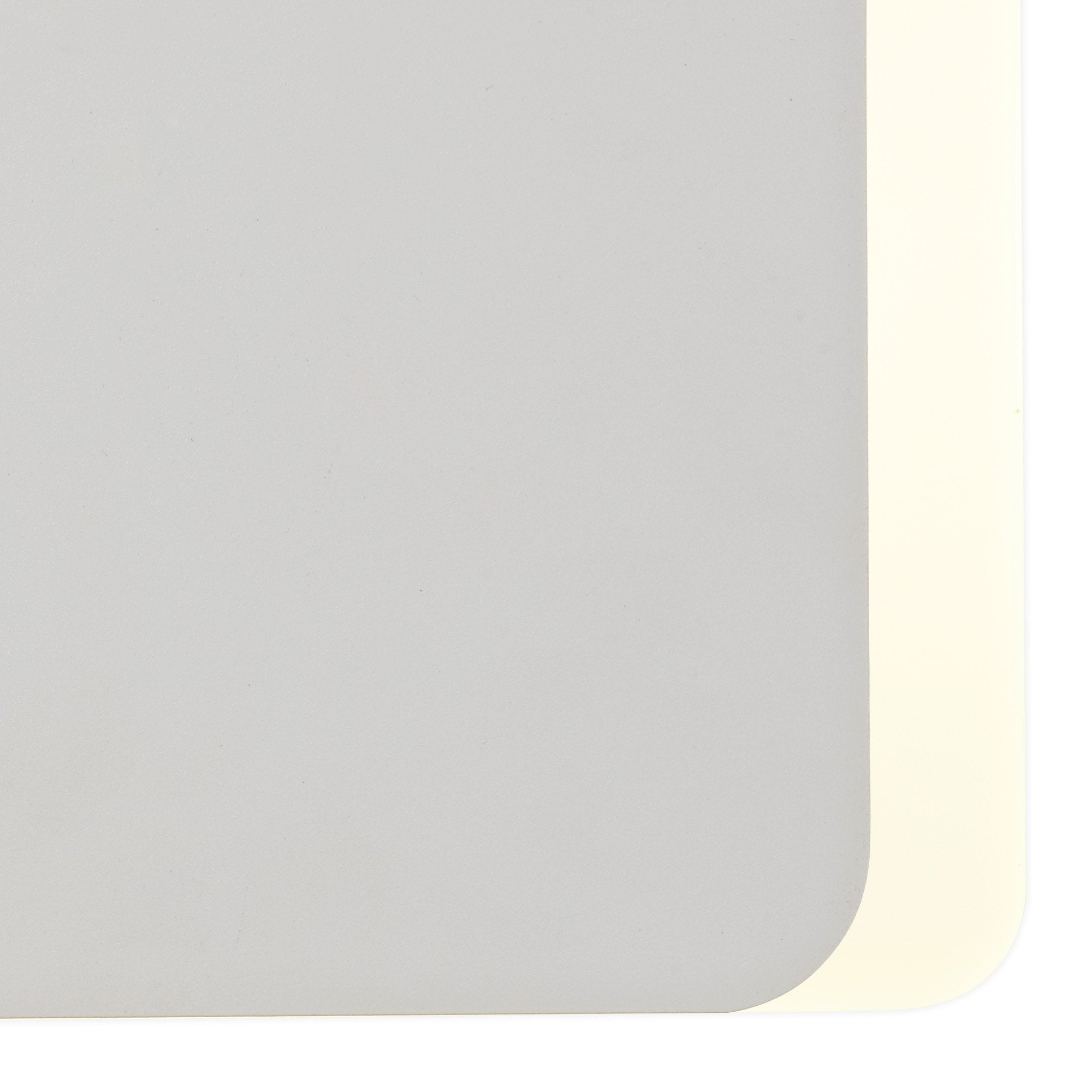 Fabula Kingsley Magnetic Base LED Wall Lamp - 15/19cm Square - Bottom Offset - Sand White & Acrylic Frosted Diffuser