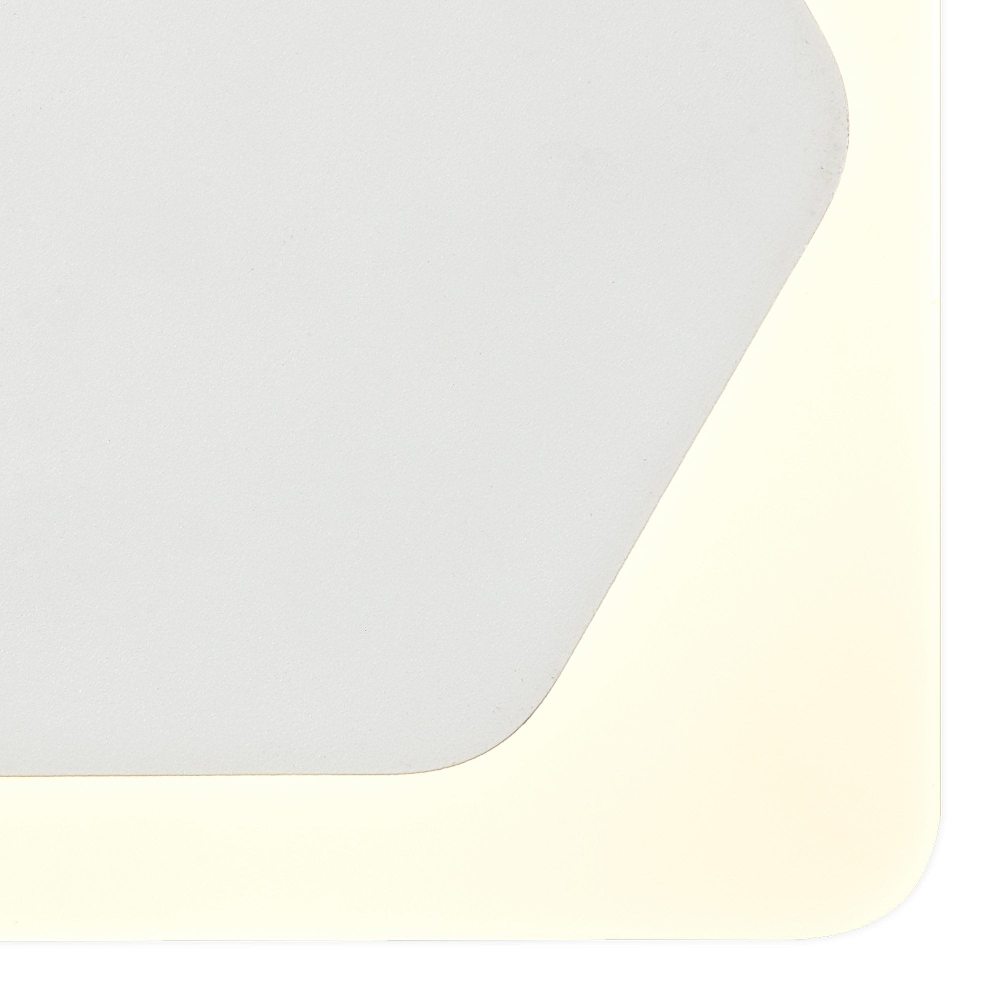 Fabula Kingsley Magnetic Base LED Wall Lamp - 15cm Horizontal Hexagonal / 19cm Square - Central - Sand White & Acrylic Frosted Diffuser