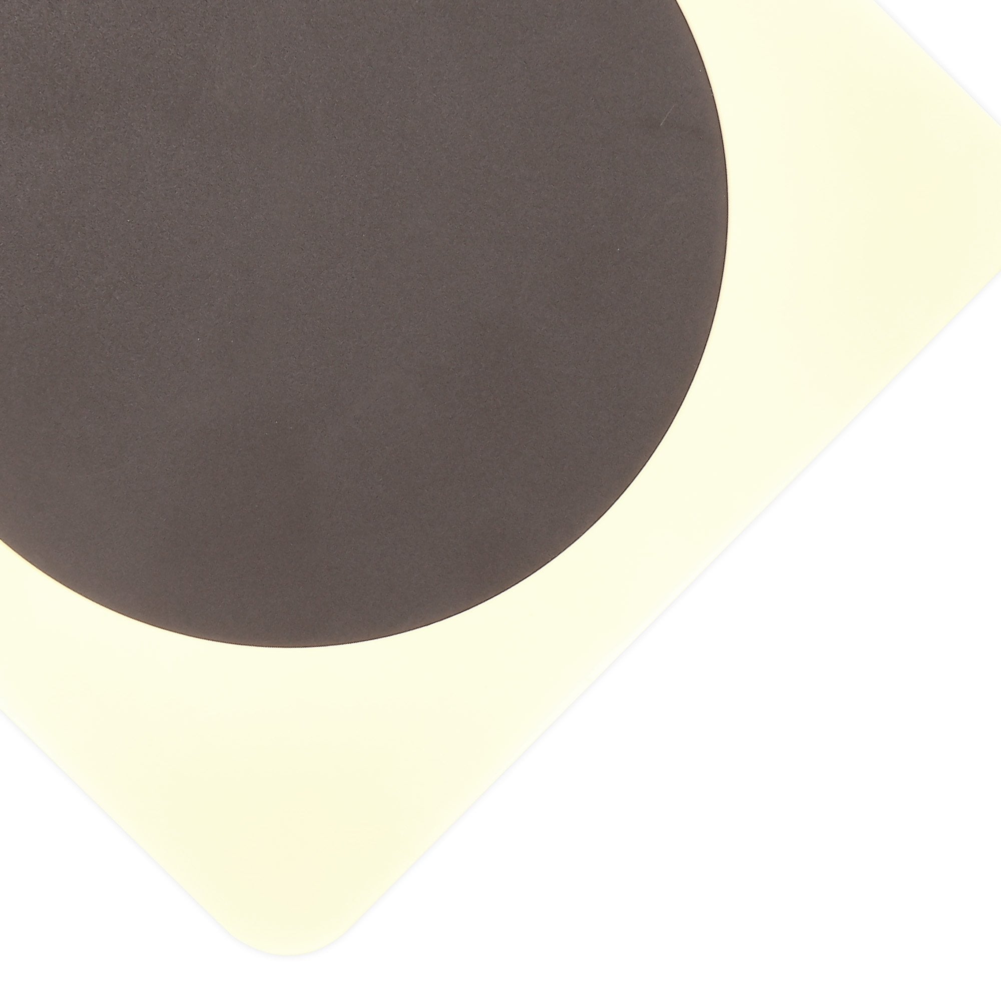 Fabula Kingsley Magnetic Base LED Wall Lamp - 15cm Round 19cm Diamond - Central - Coffee & Acrylic Frosted Diffuser