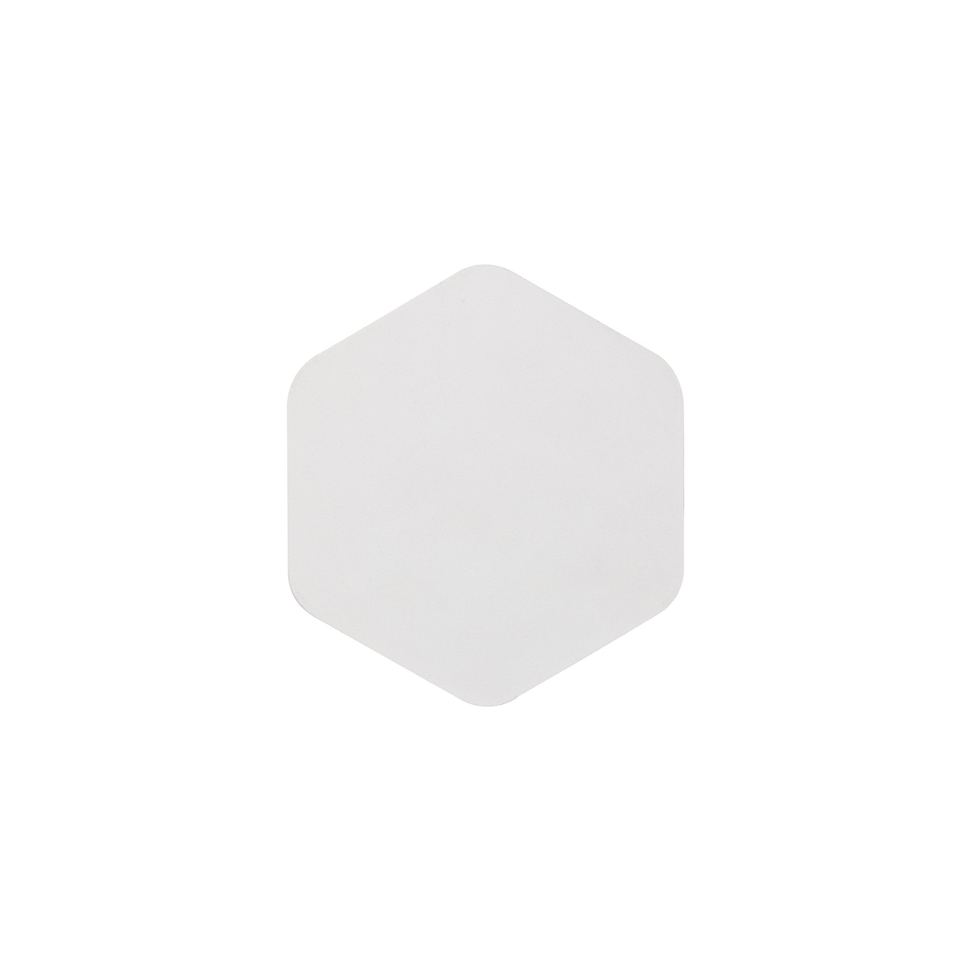 Fabula Kingsley Magnetic Base LED Wall Lamp - 15cm Vertical Hexagonal - Sand White