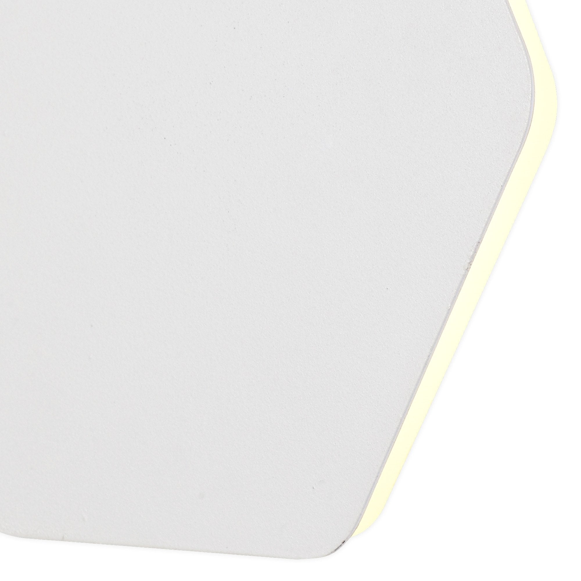 Fabula Kingsley Magnetic Base LED Wall Lamp - 20/19cm Horizontal Hexagonal - Central - Sand White & Acrylic Frosted Diffuser