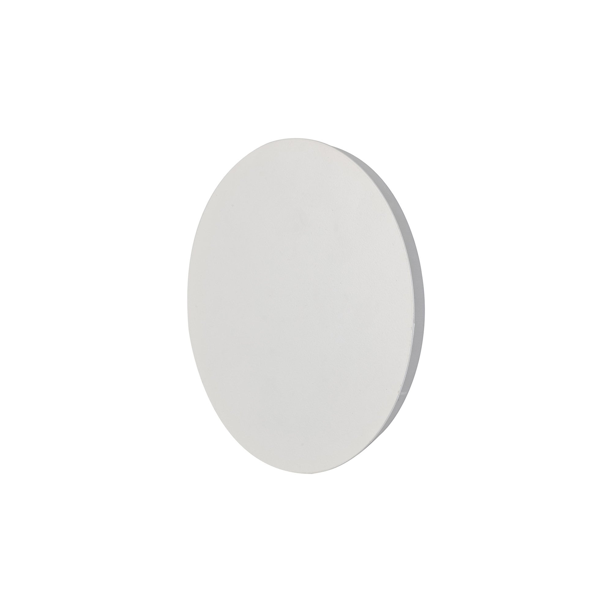 Fabula Kingsley Magnetic Base LED Wall Lamp - 20/19cm Round - Central - Sand White & Acrylic Frosted Diffuser