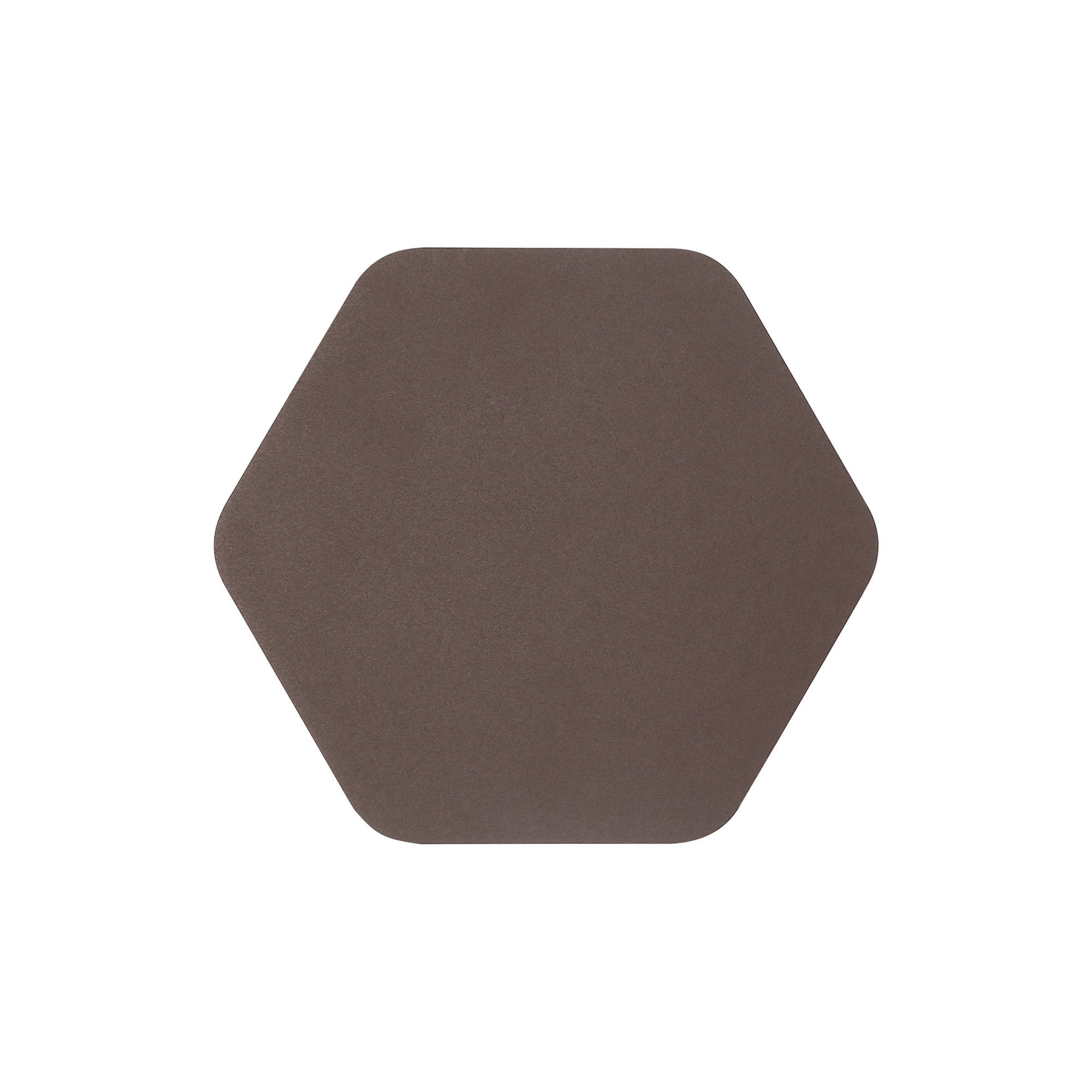 Fabula Kingsley Magnetic Base LED Wall Lamp - 20cm Horizontal Hexagonal - Coffee