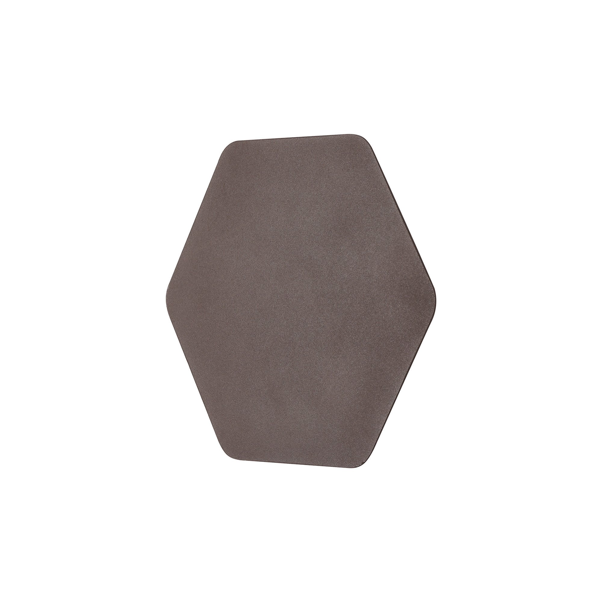 Fabula Kingsley Magnetic Base LED Wall Lamp - 20cm Horizontal Hexagonal - Coffee