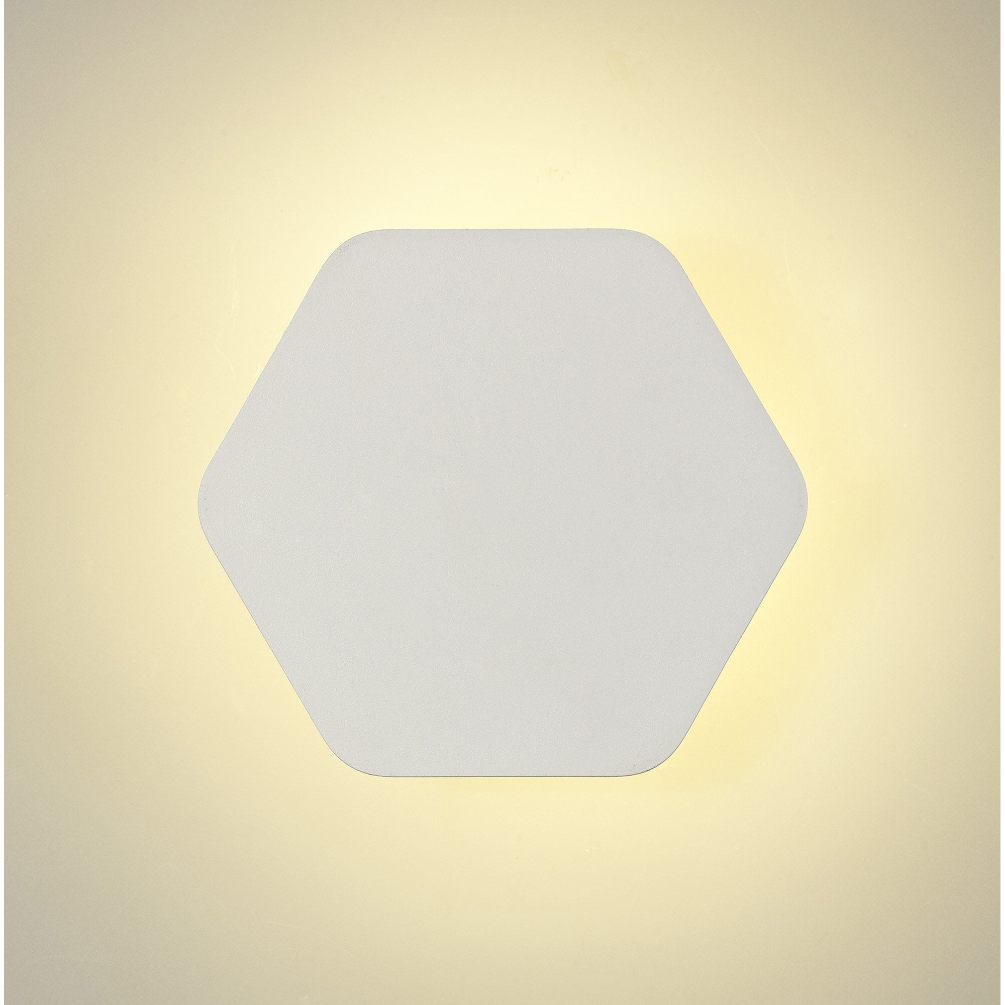 Fabula Kingsley Magnetic Base LED Wall Lamp - 20cm Horizontal Hexagonal - Sand White