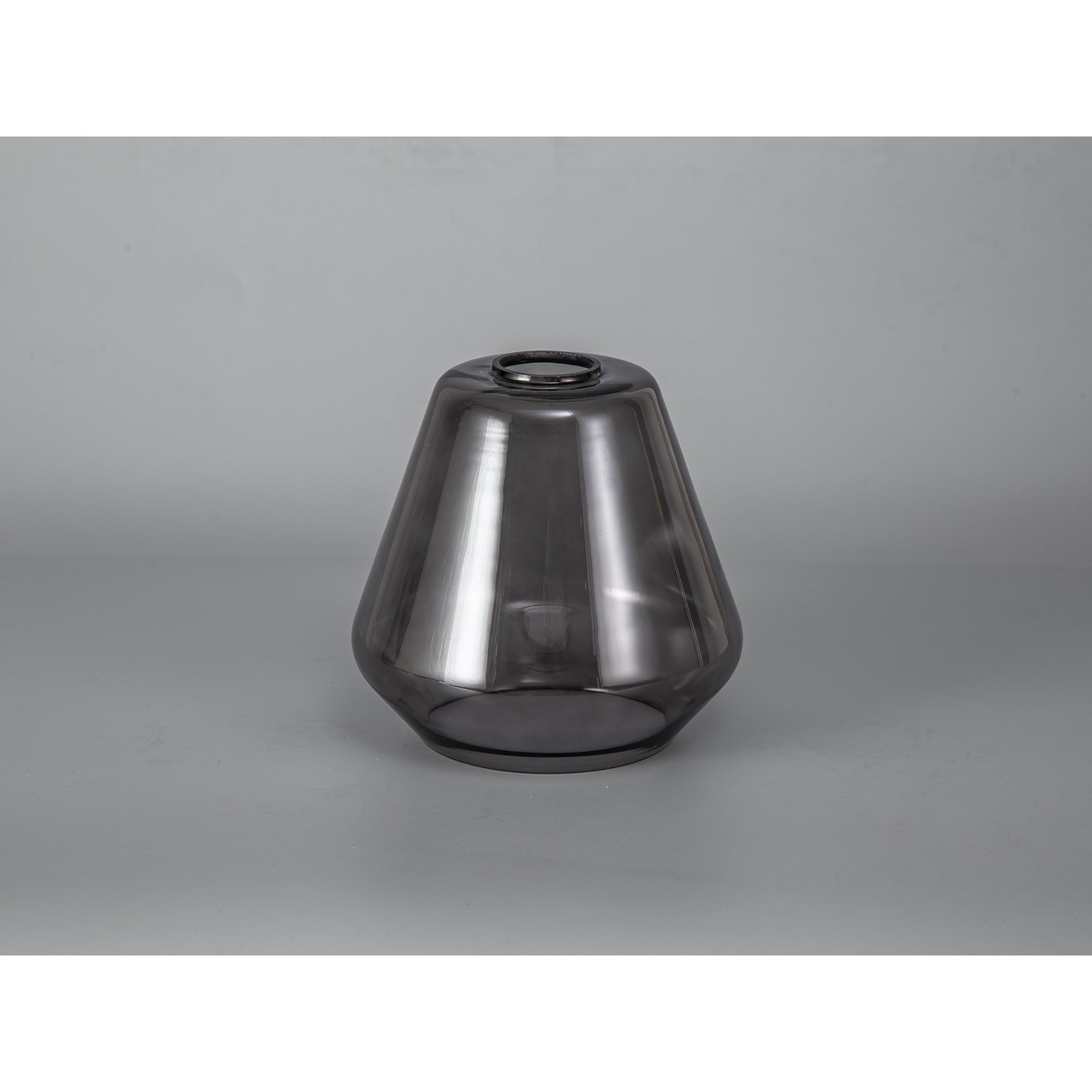 Fabula Laurel Kite Shade - Smoked Grey Glass - Shade Only