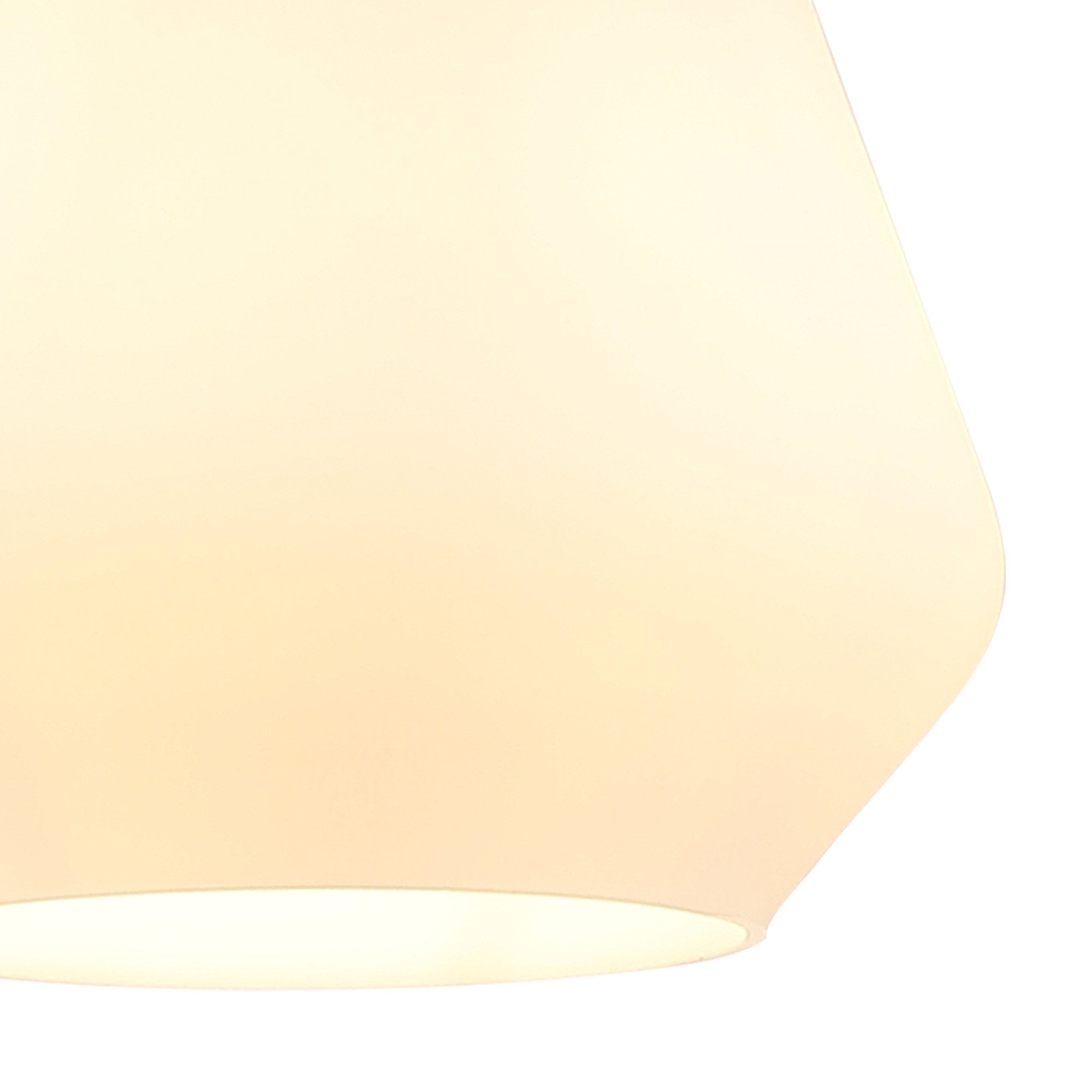 Fabula Laurel Single Pendant - Kite Shade - Walnut & Opal Glass