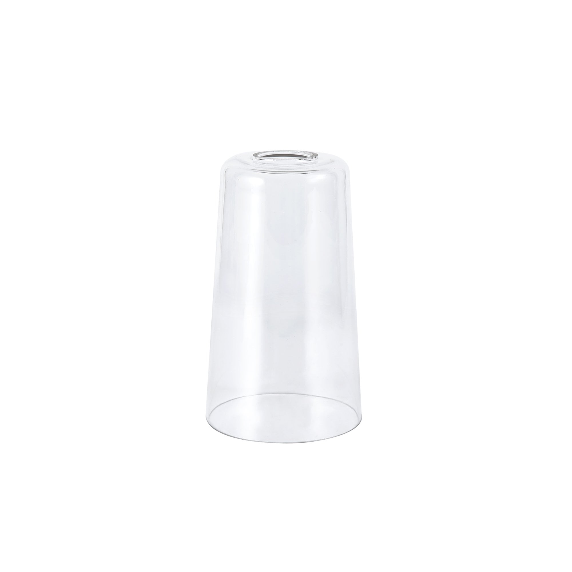Fabula Laurel Small Cylindrical Cone Shade - Clear Glass - Shade Only