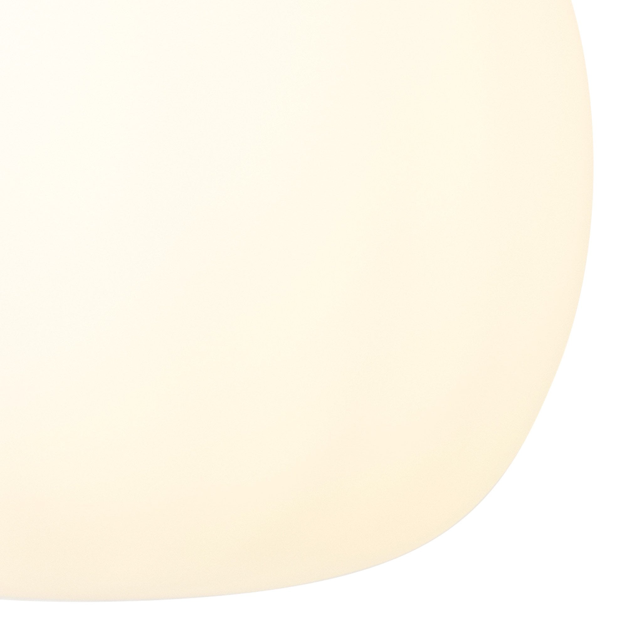 Fabula Littleton Medium Single Oval Ball Pendant - Satin Gold & Frosted White Glass