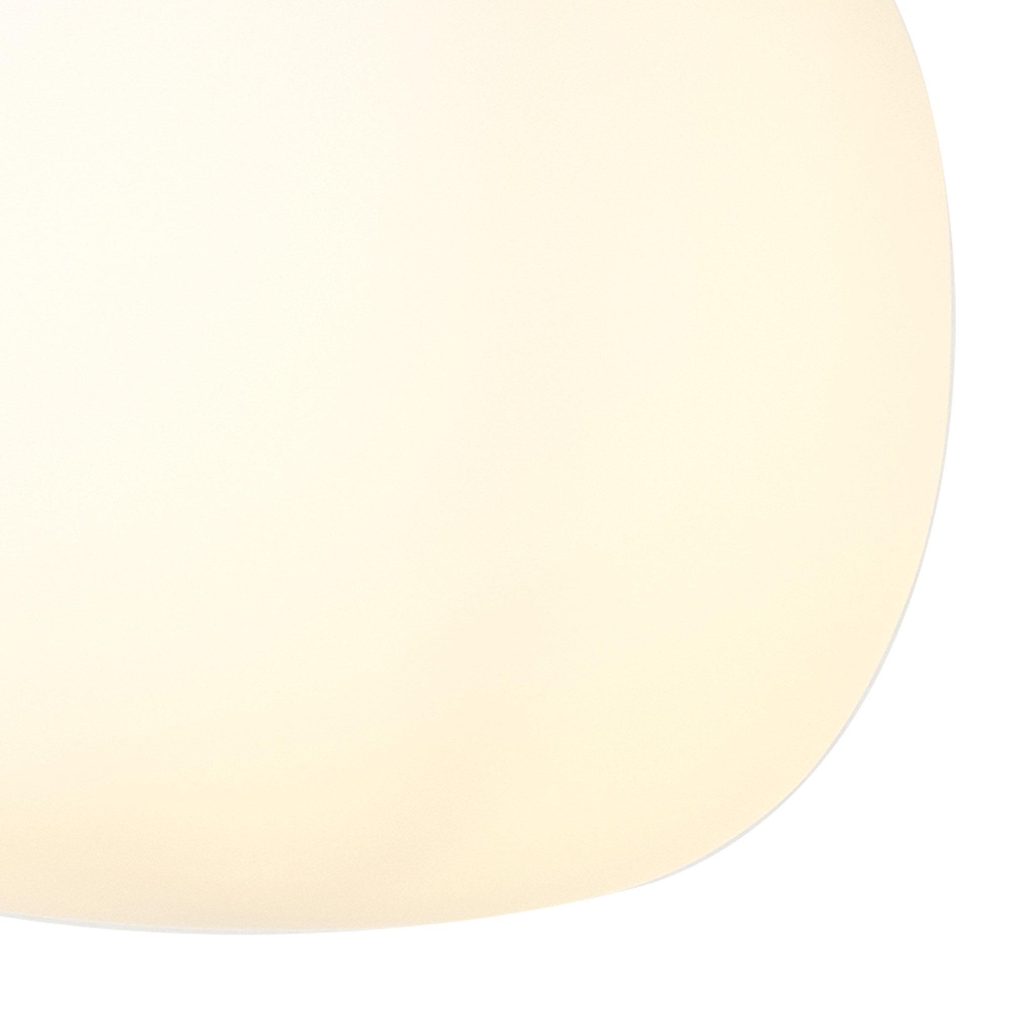 Fabula Littleton Small Single Oval Ball Pendant - Satin Gold & Frosted White Glass