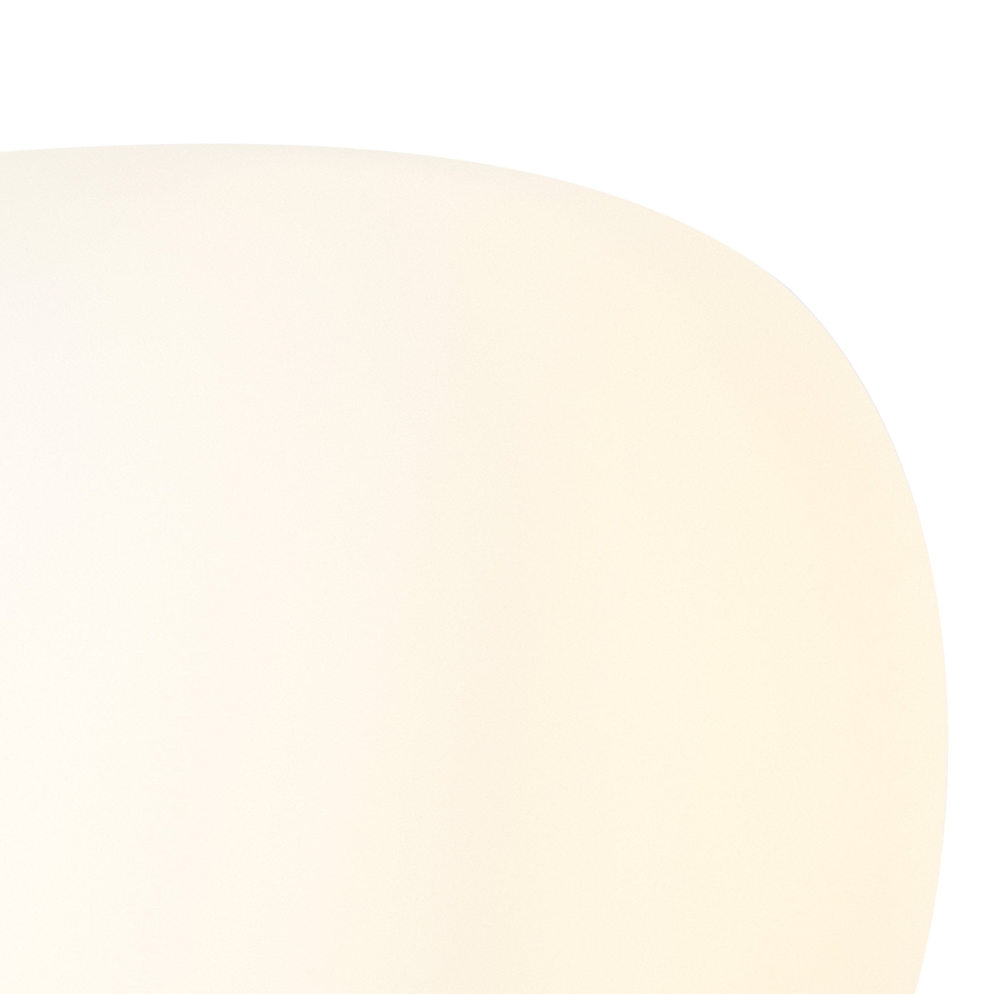 Fabula Littleton Small Single Oval Ball Tall Table Lamp - Matt Black & Frosted White Glass