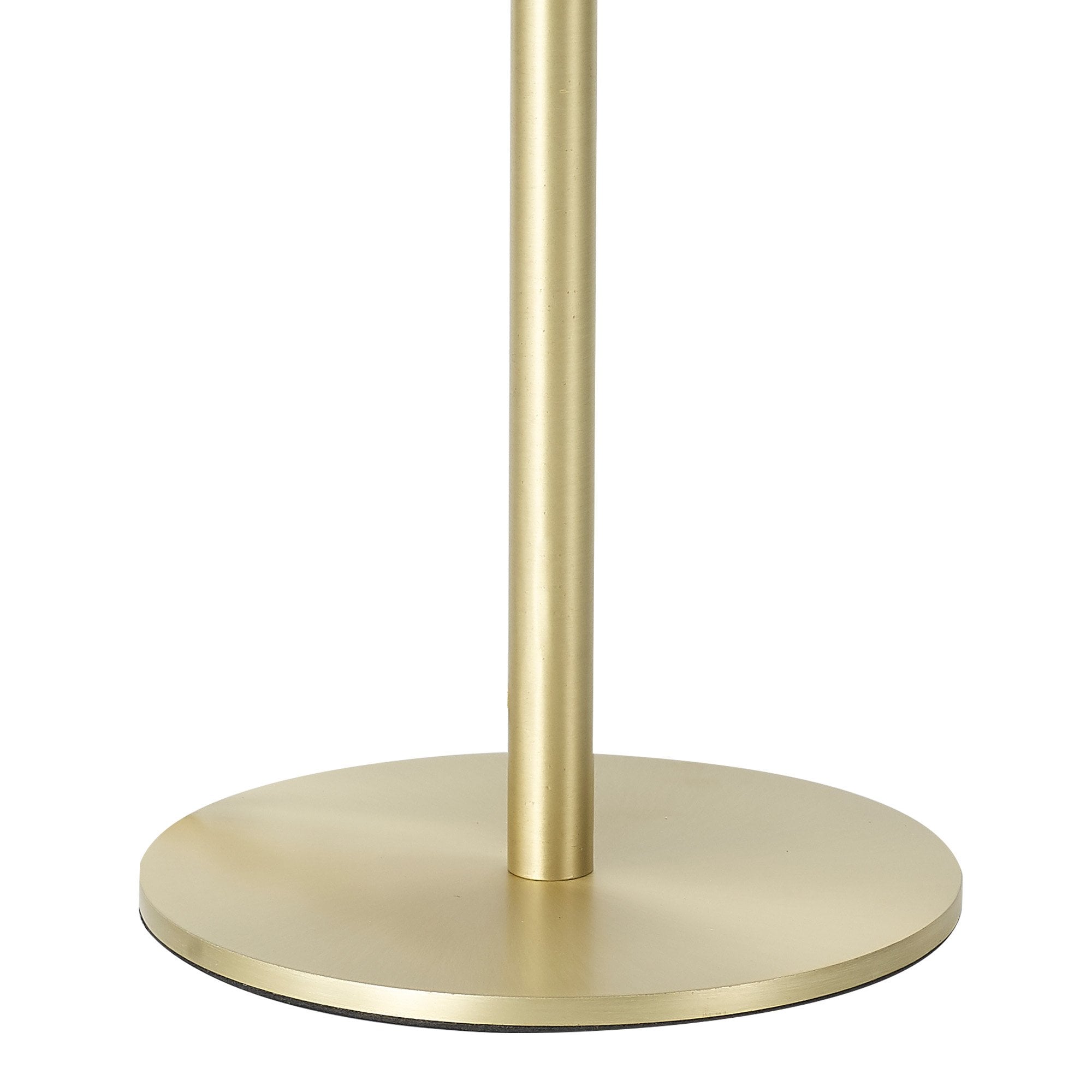 Fabula Littleton Small Single Oval Ball Tall Table Lamp - Satin Gold & Frosted White Glass