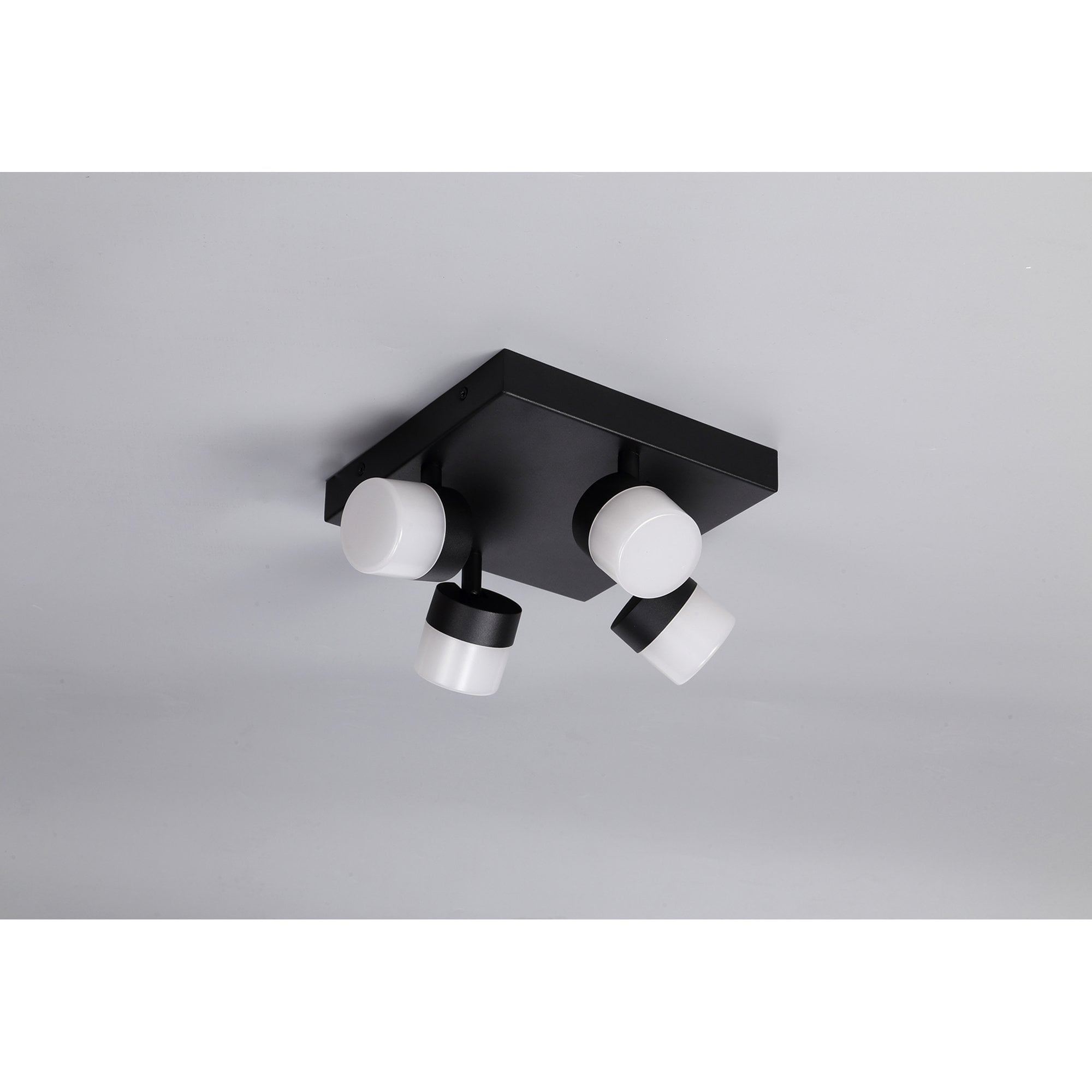 Fabula Lonsdale 4 Light Adjustable LED Flush Light - Sand Black - IP44