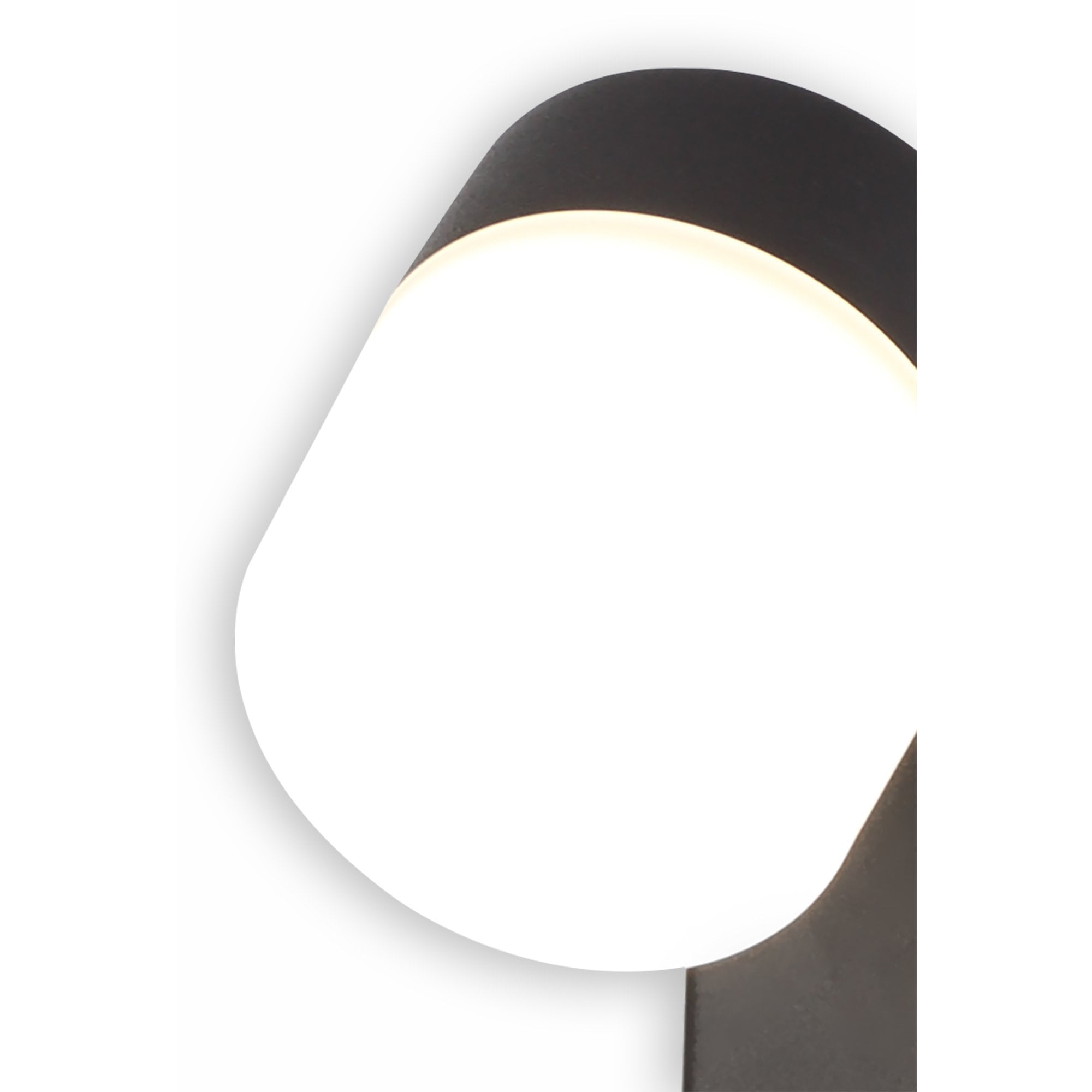 Fabula Lonsdale Single Adjustable LED Flush Light - Sand Black - IP44