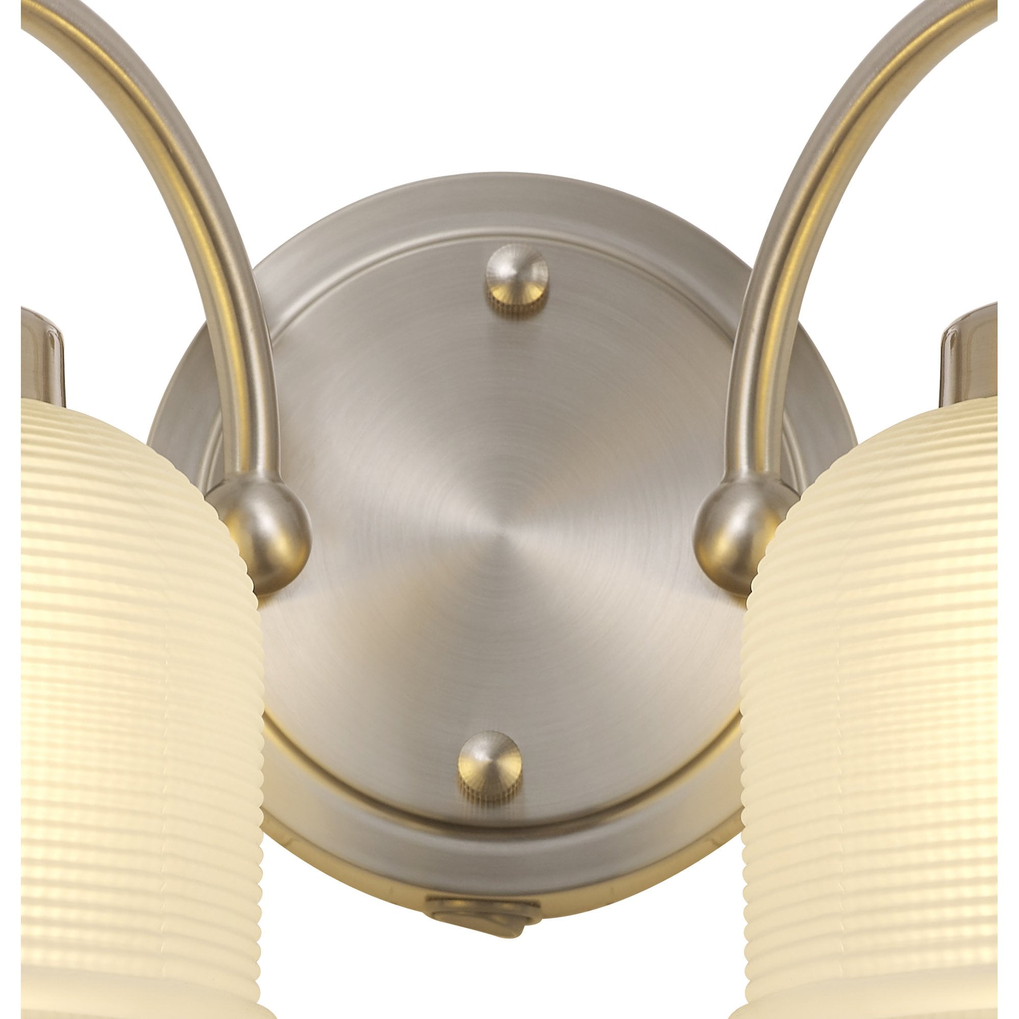 Fabula Maida 2 Light Wall Lamp - Satin Nickel & Frosted Glass