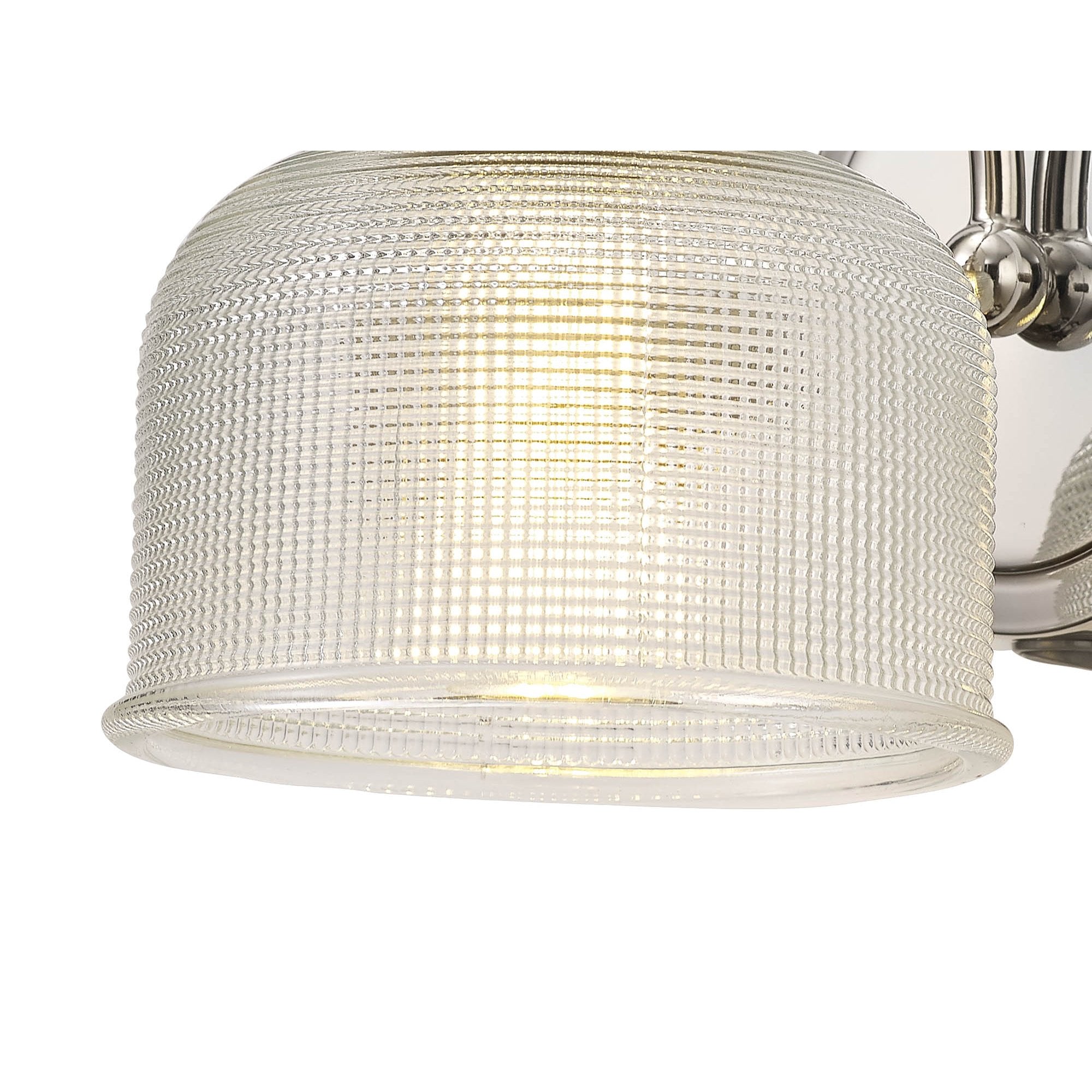 Fabula Maida Single Wall Lamp - Polished Nickel & Prismatic Glass