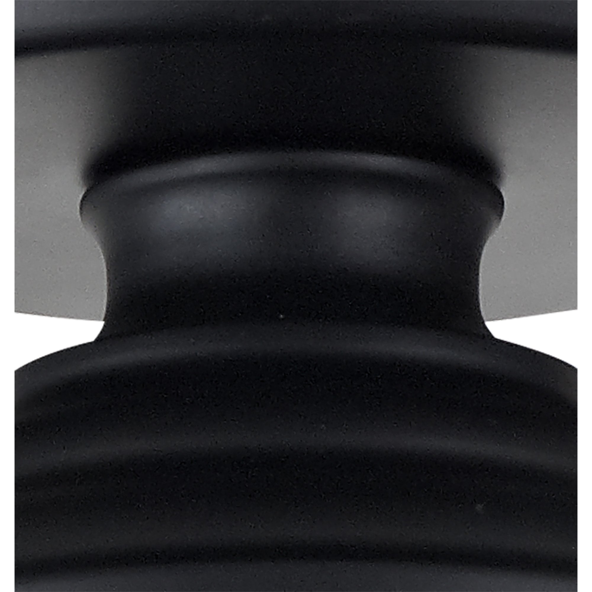 Fabula Mansfield Single Flush Light Kit - Matt Black - Frame Only