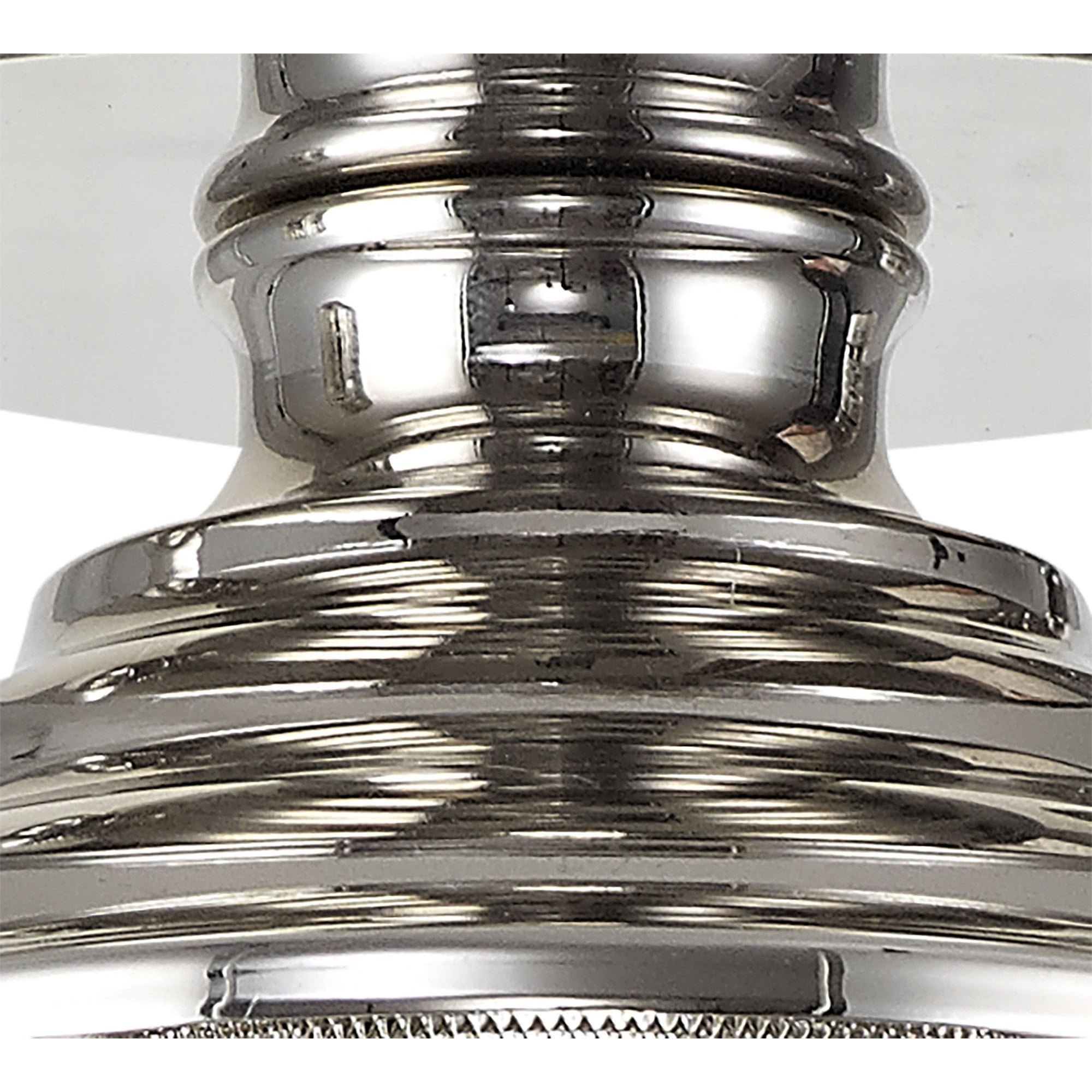 Fabula Mansfield Single Flush Light Kit - Polished Nickel - Frame Only