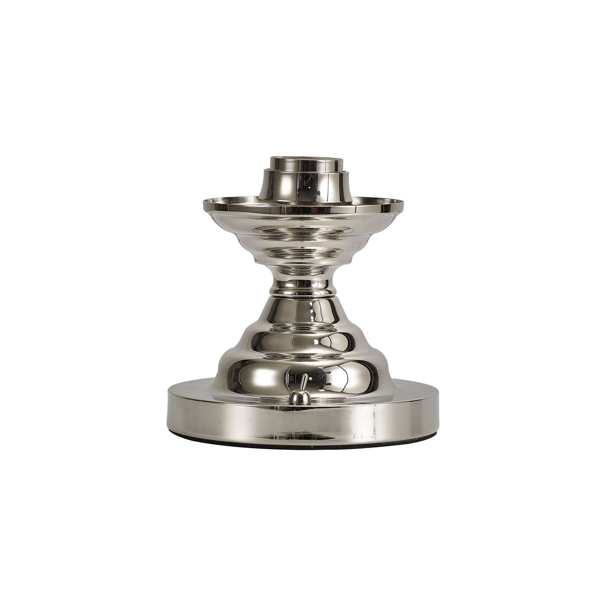 Fabula Mansfield Single Table Lamp Base - Polished Nickel - Base Only