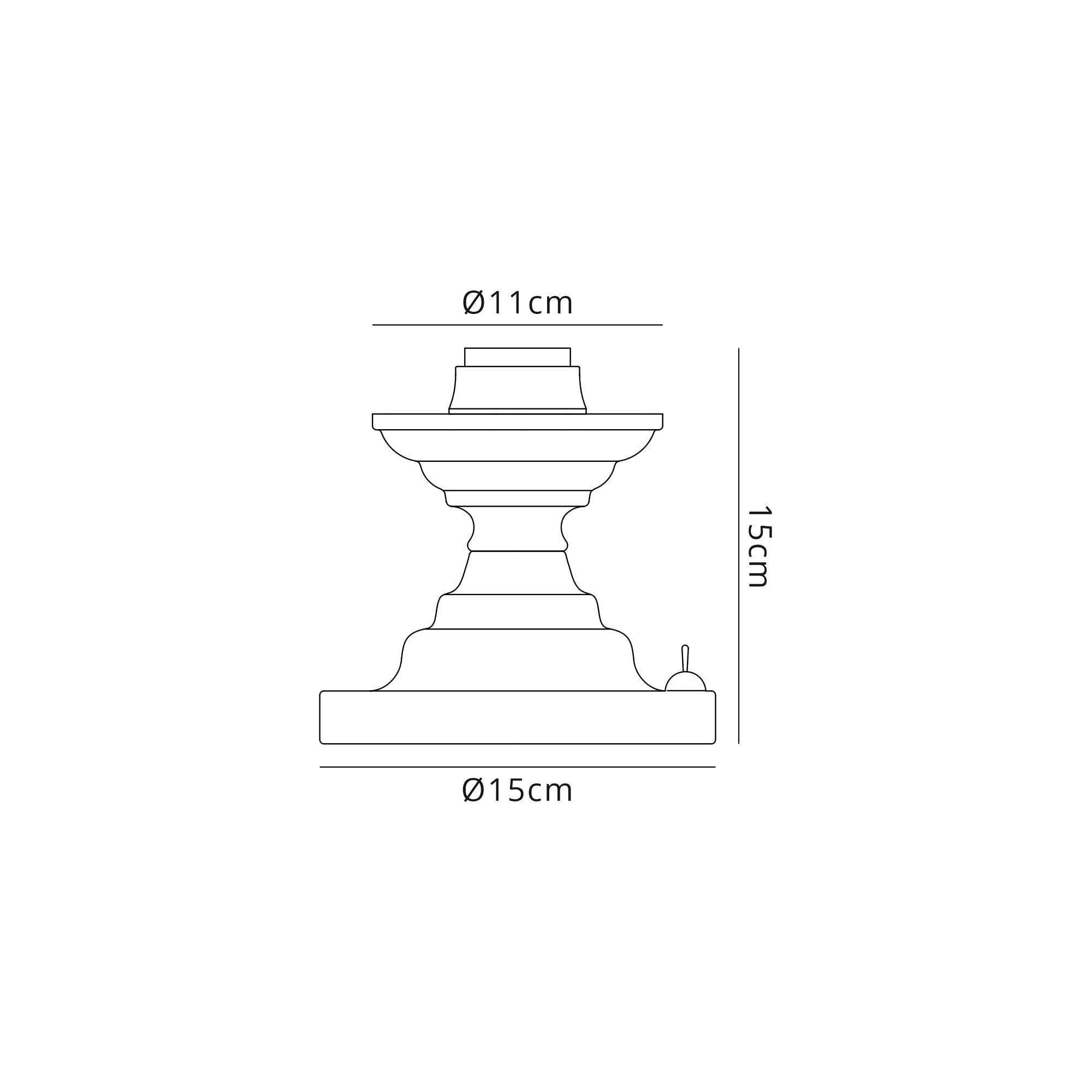 Fabula Mansfield Single Table Lamp Base - Satin Gold - Base Only