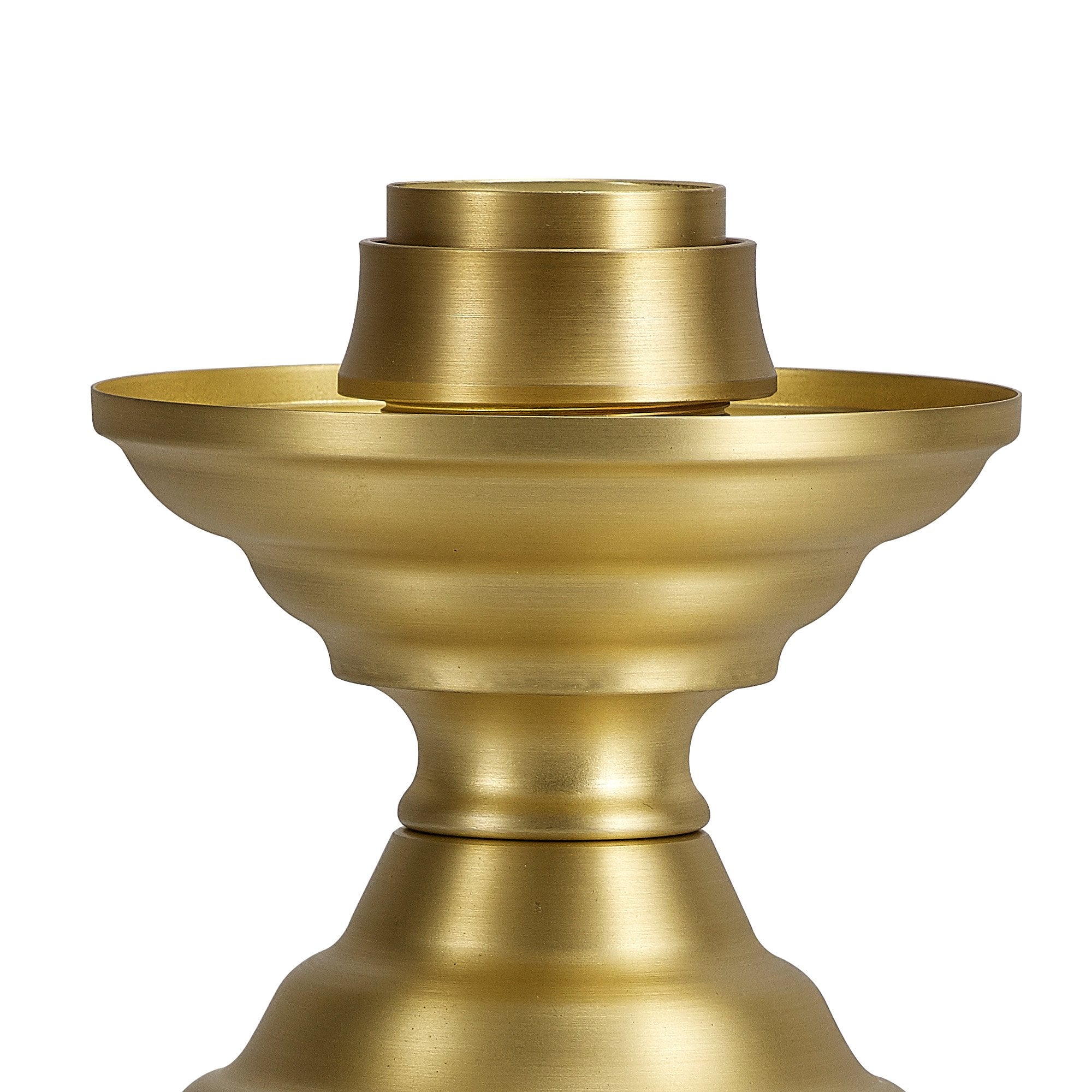 Fabula Mansfield Single Table Lamp Base - Satin Gold - Base Only
