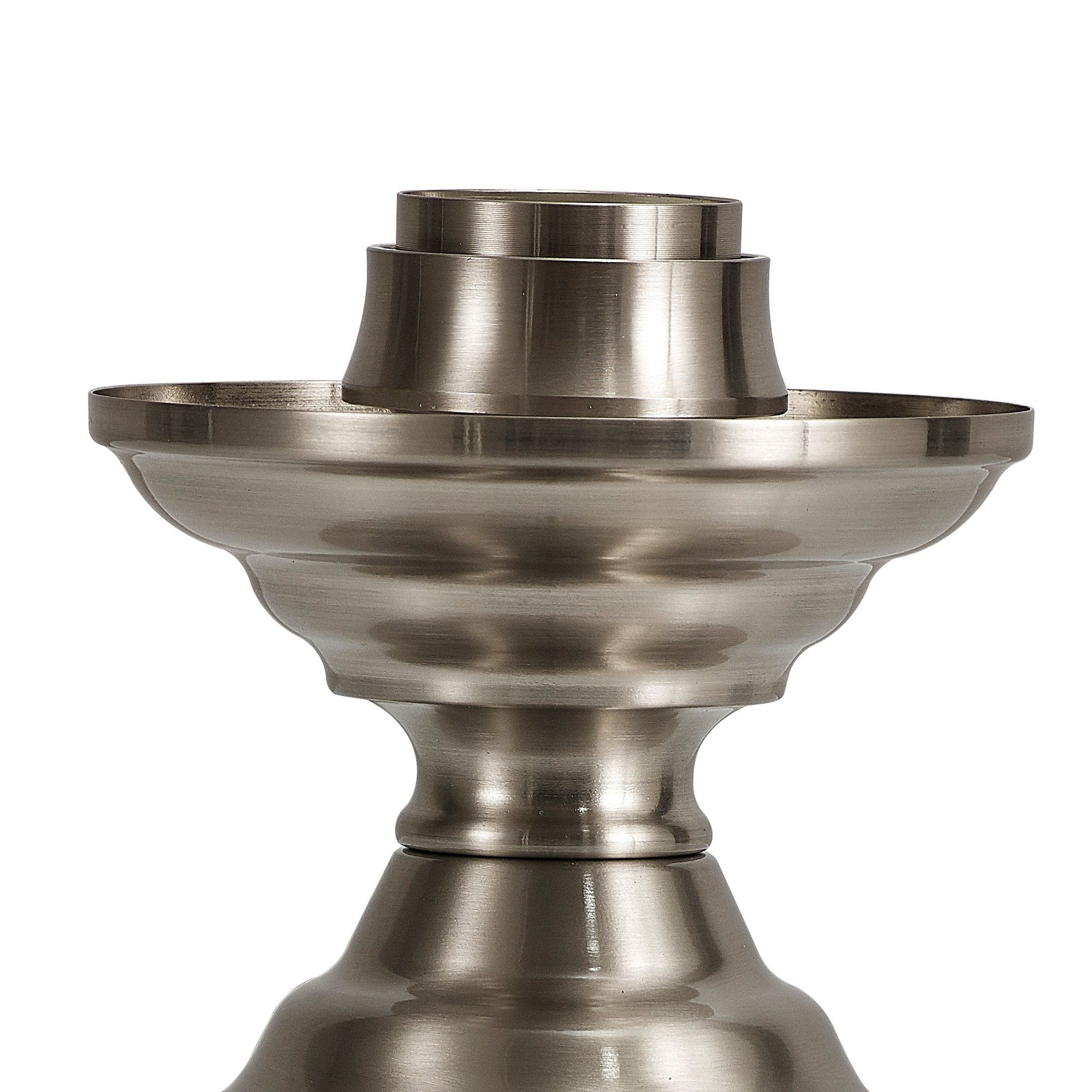 Fabula Mansfield Single Table Lamp Base - Satin Nickel - Base Only