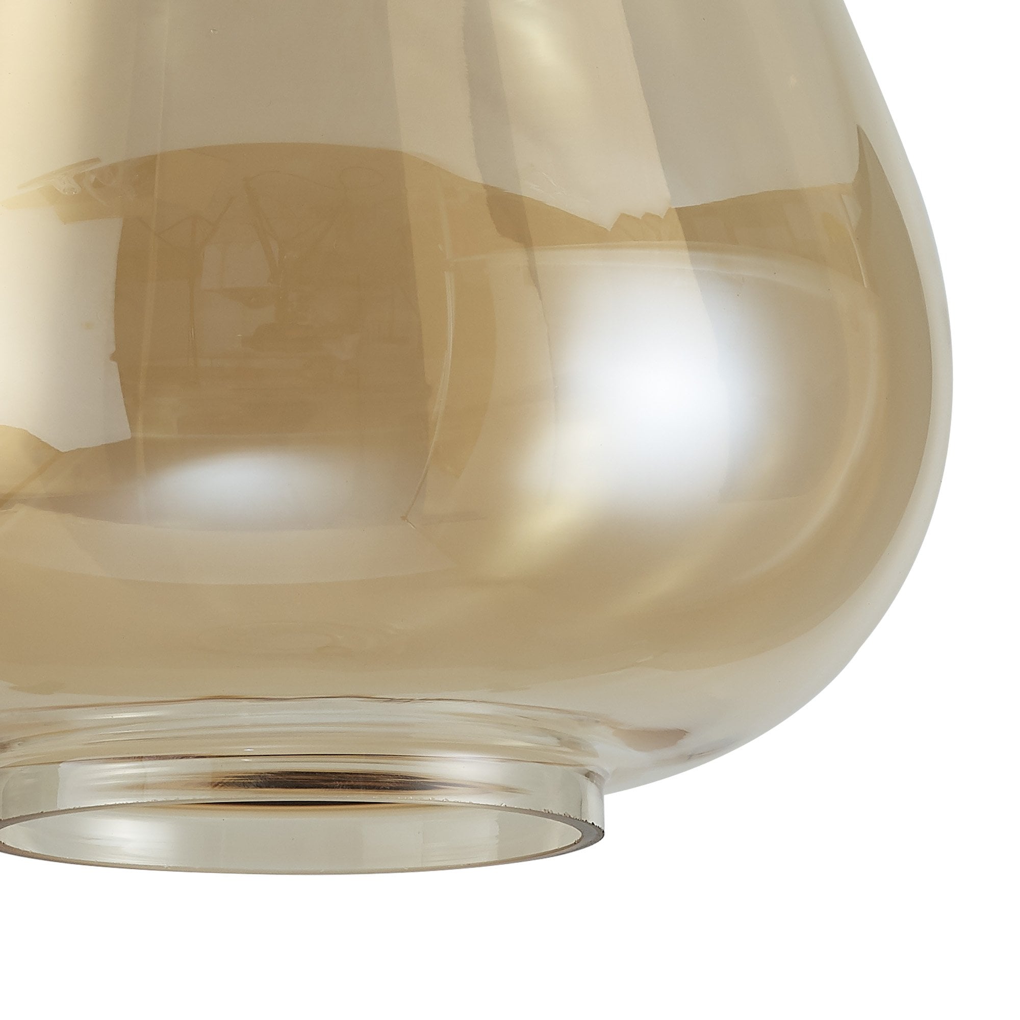 Fabula Maple Narrow Shade - Amber Glass - Shade Only