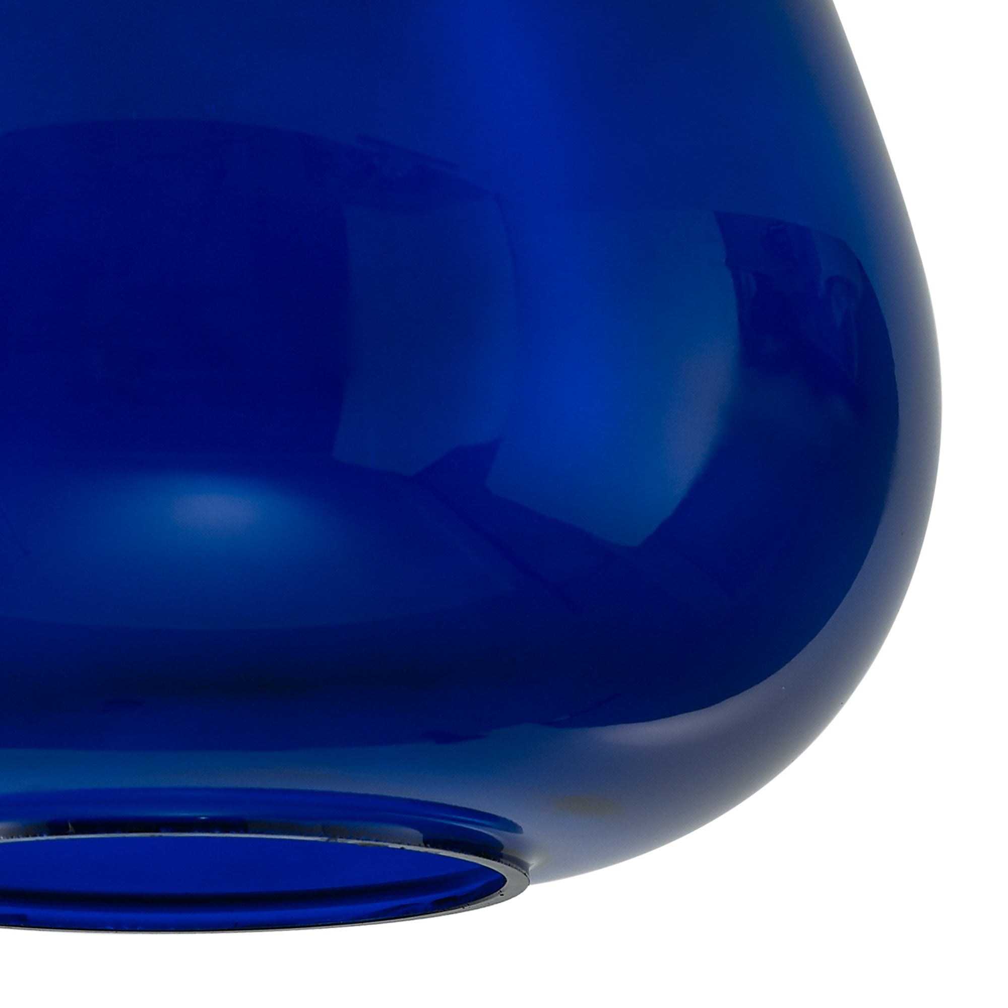 Fabula Maple Narrow Shade - Blue Ink Glass - Shade Only