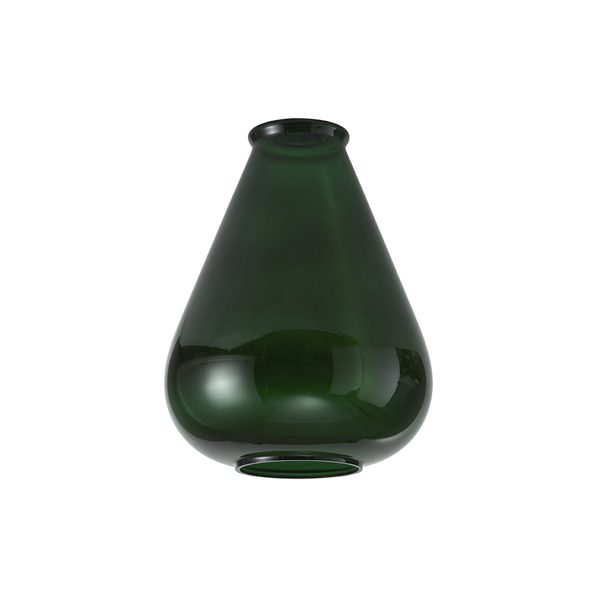 Fabula Maple Narrow Shade - Bottle Green Glass - Shade Only