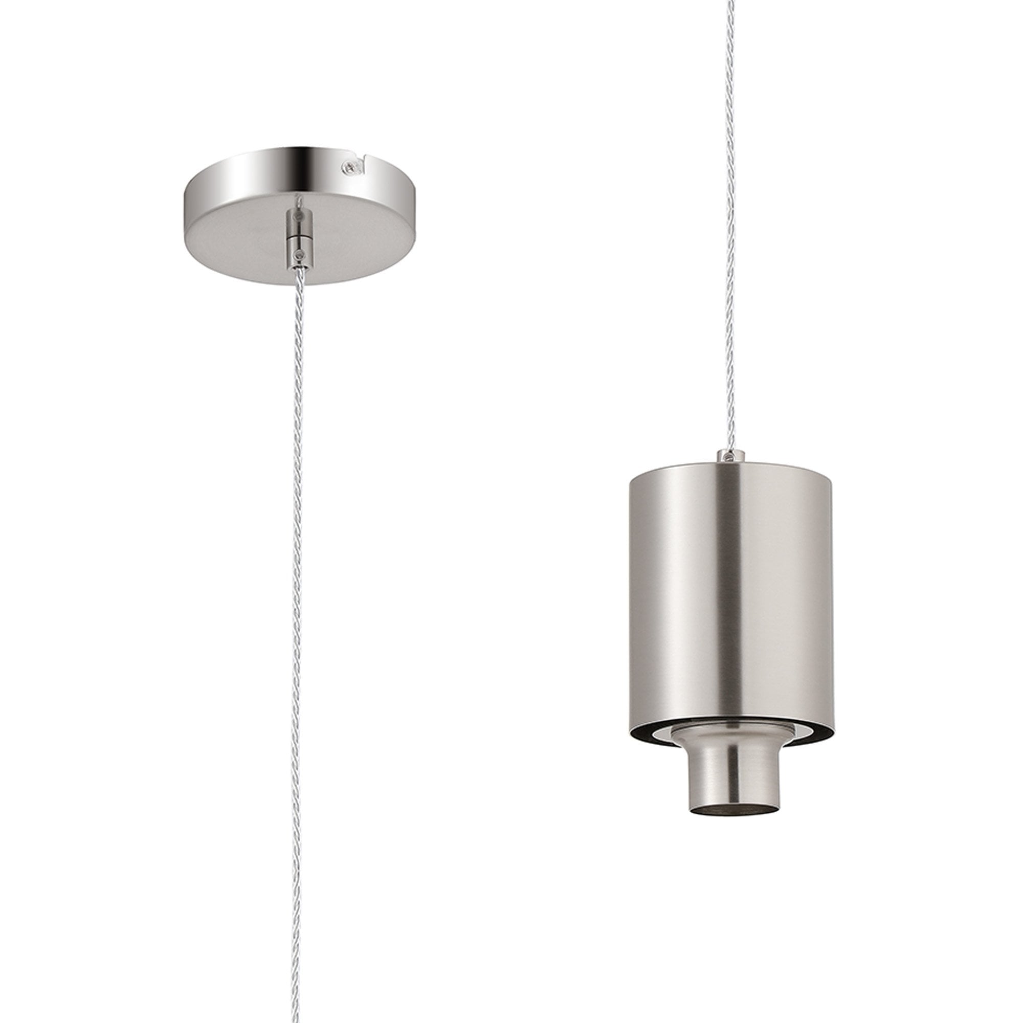 Fabula Maple Pendant Frame - Satin Nickel - Frame Only
