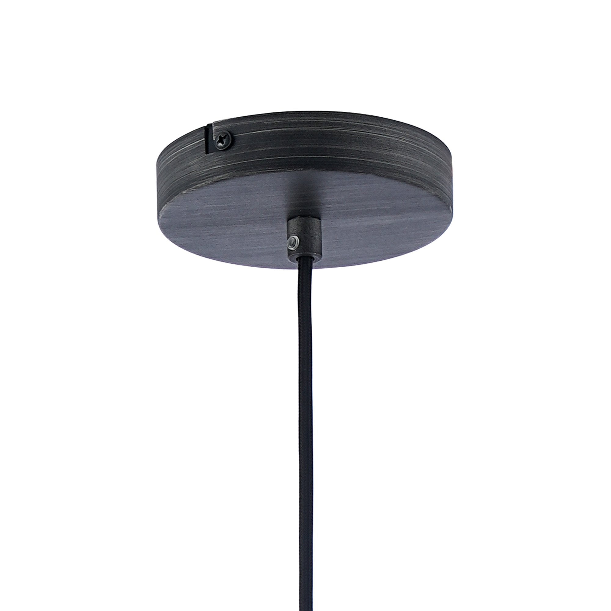 Fabula Maple Wide Pendant - Pewter & Lilac Glass