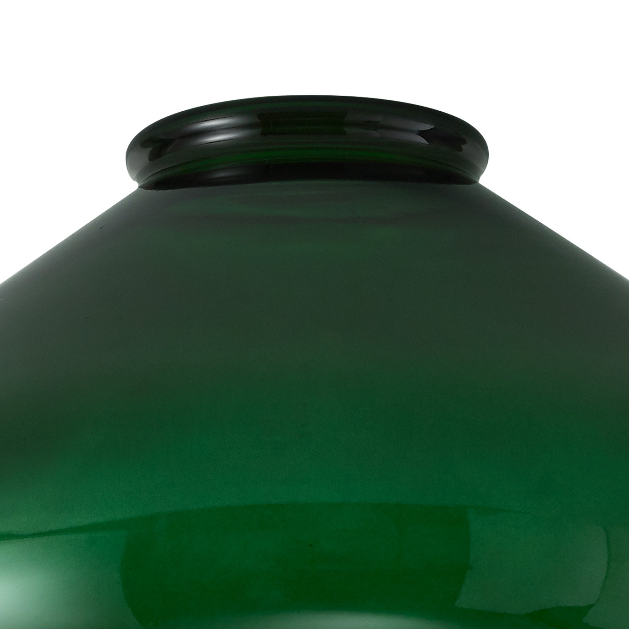 Fabula Maple Wide Shade - Bottle Green Glass - Shade Only