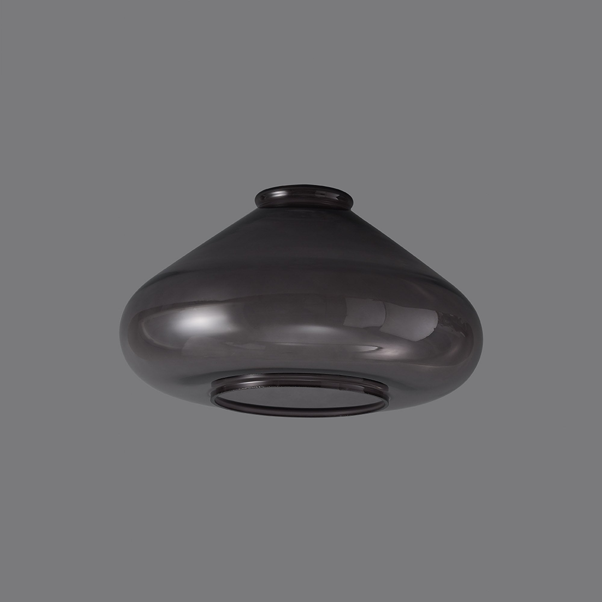 Fabula Maple Wide Shade - Inky Black Glass - Shade Only