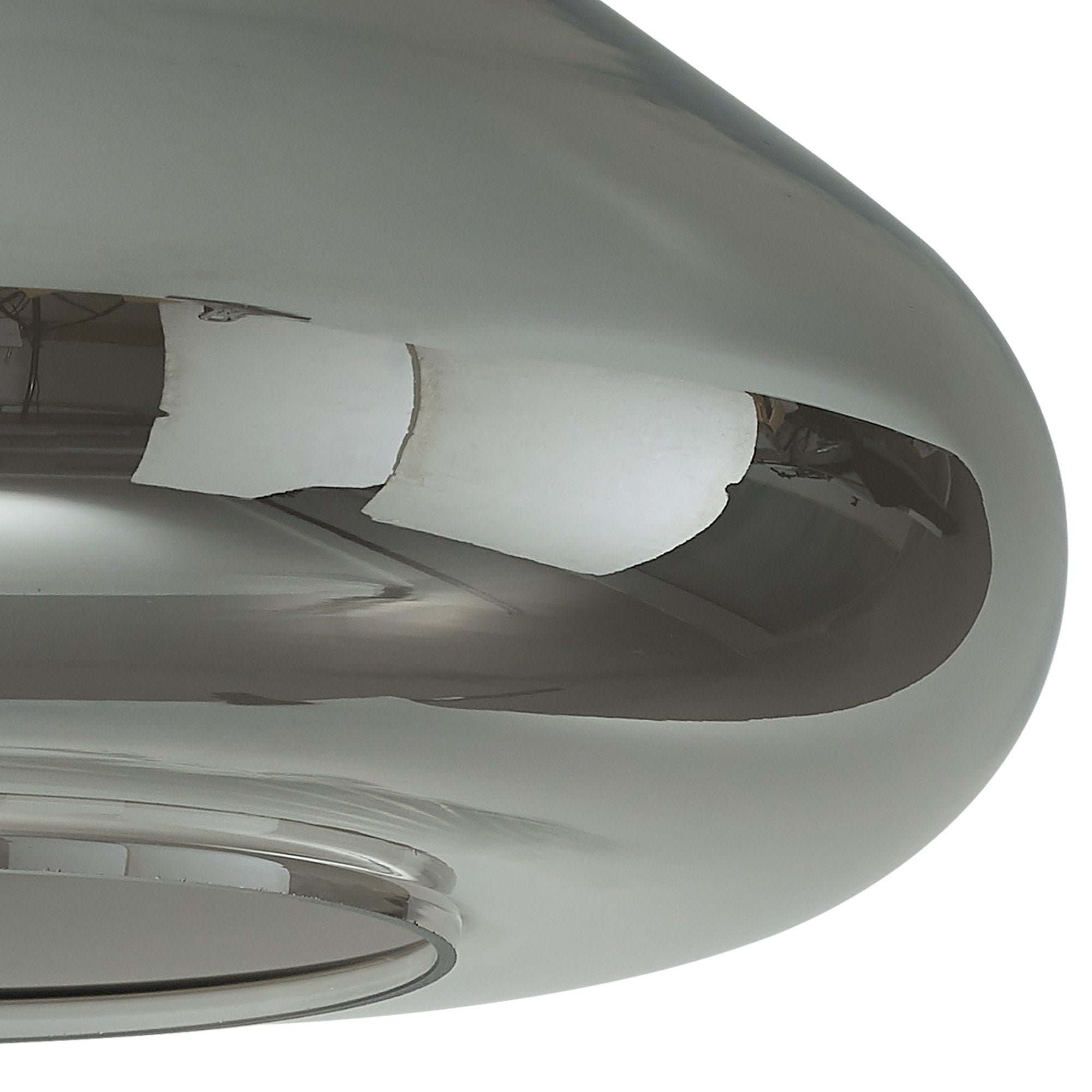 Fabula Maple Wide Shade - Smoke Plated Glass - Shade Only