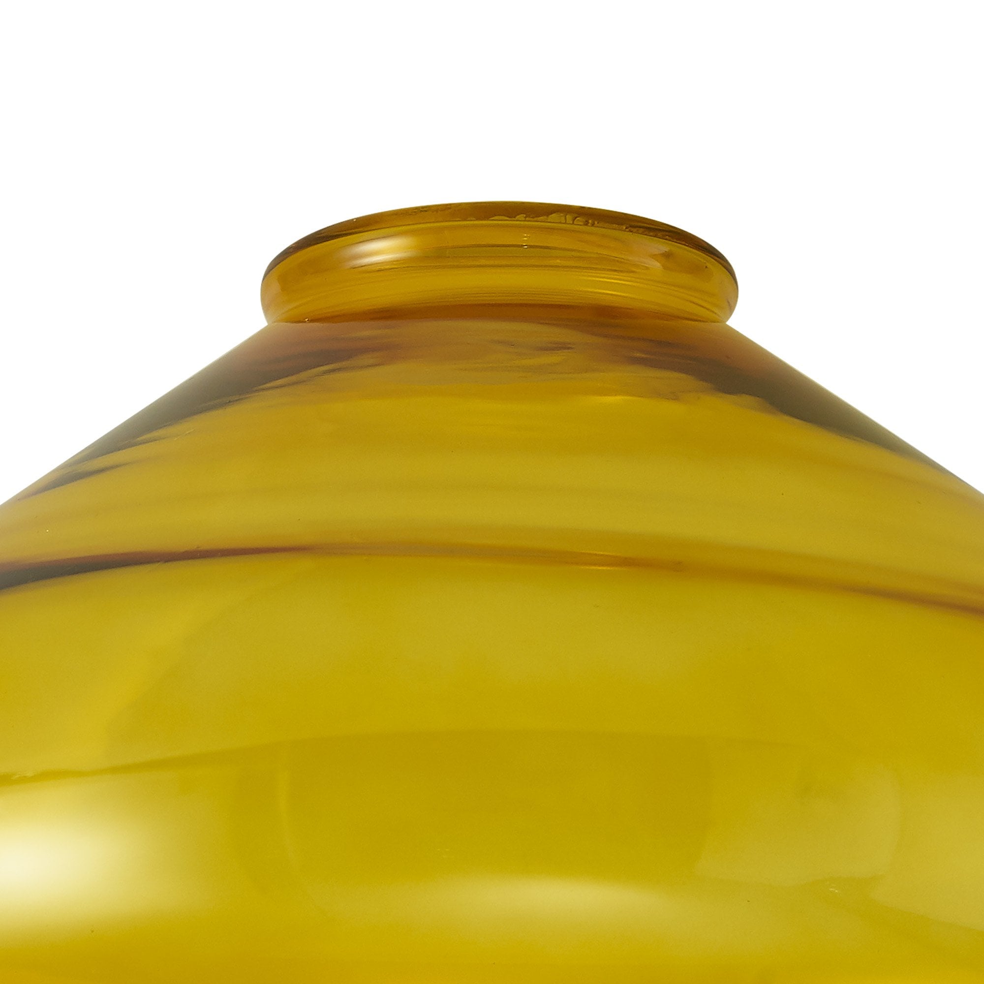 Fabula Maple Wide Shade - Yellow Glass - Shade Only