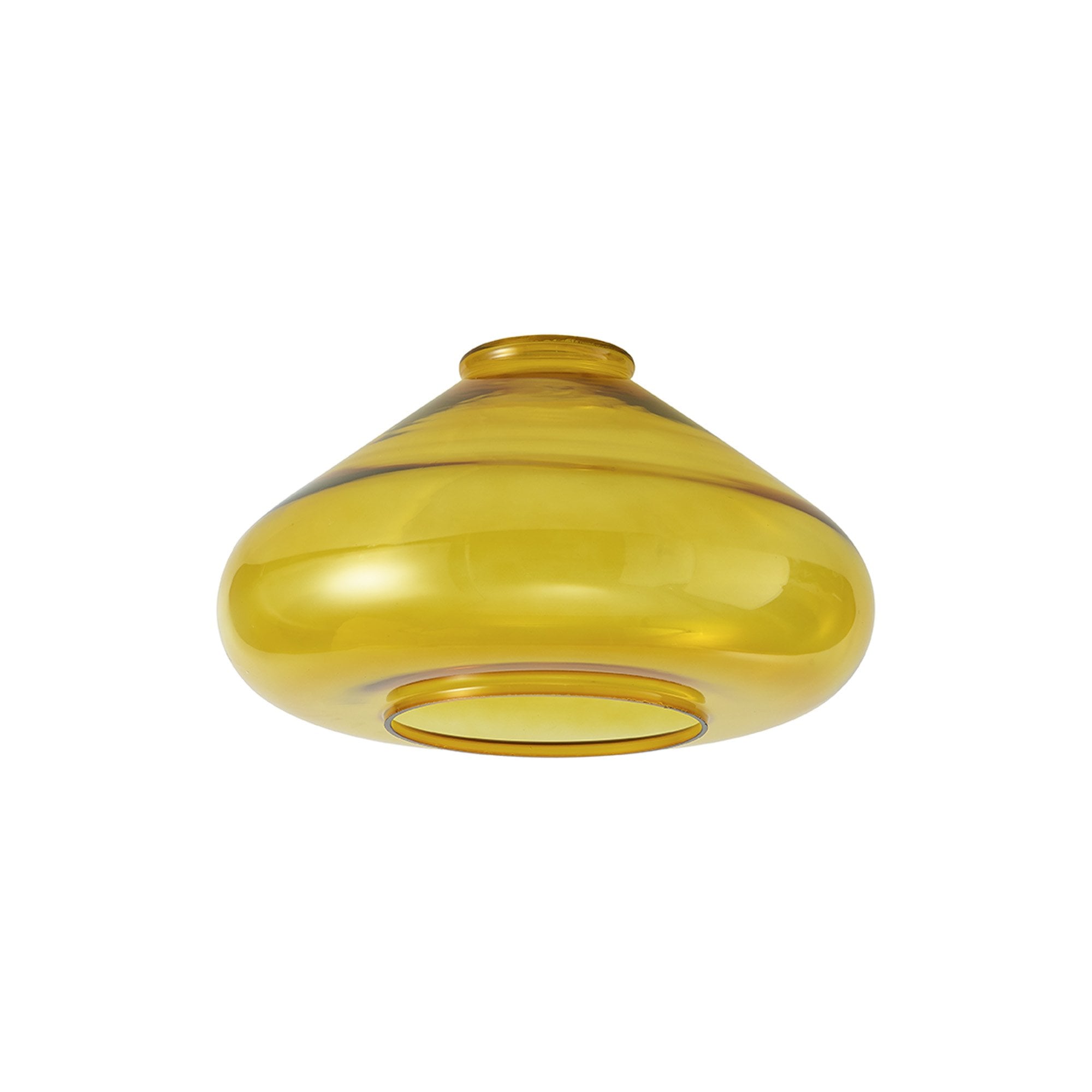 Fabula Maple Wide Shade - Yellow Glass - Shade Only