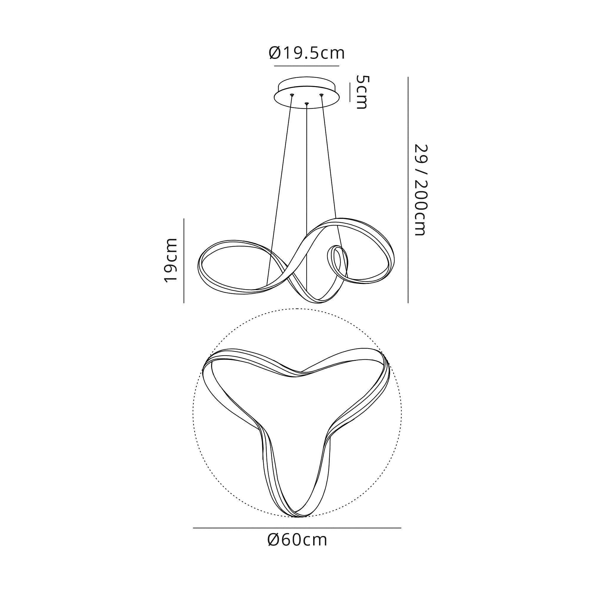 Fabula Meadow Small Dimmable LED Pendant - Sand Gold