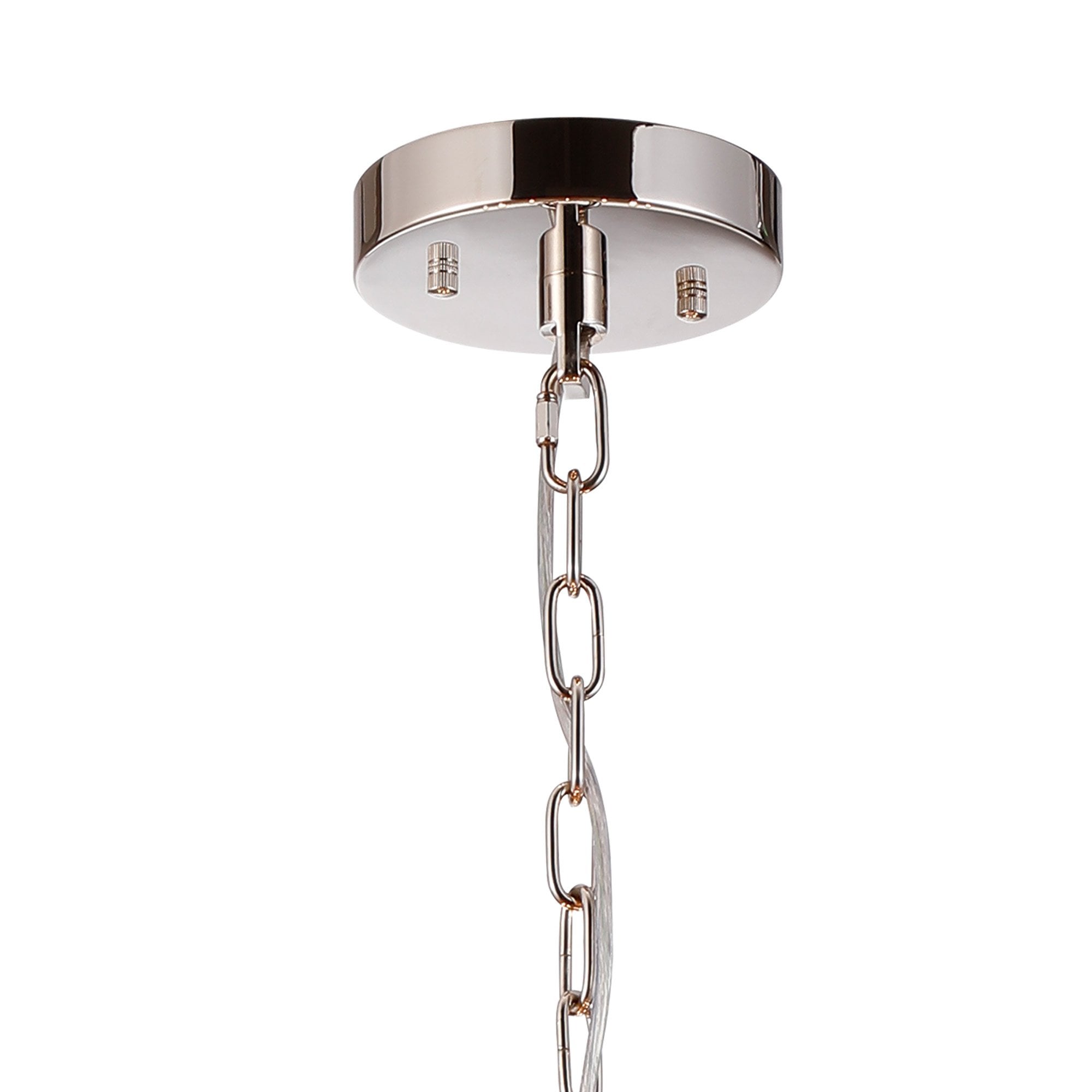Fabula Oakhurst 10 Light Pendant - Polished Nickel & Clear Glass