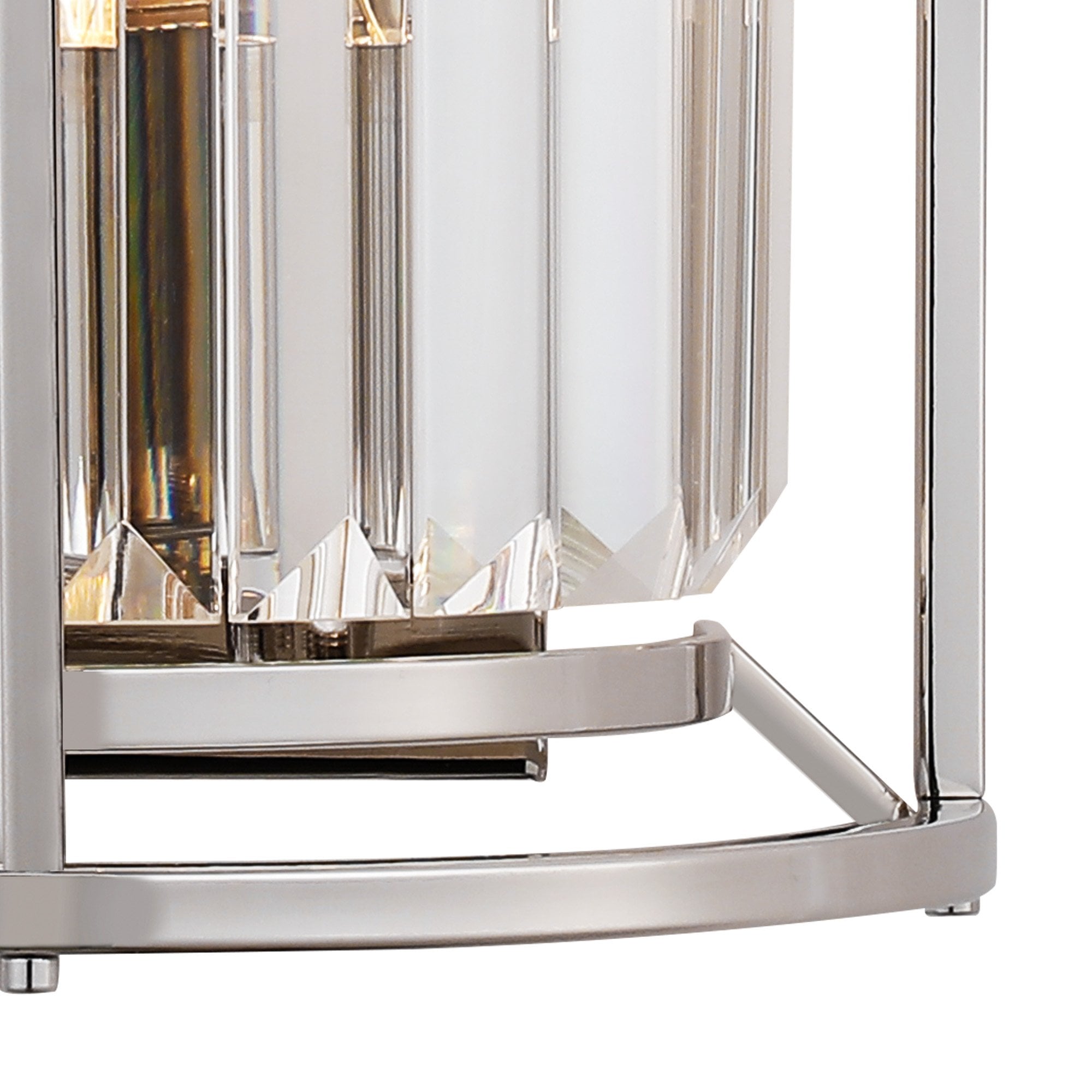 Fabula Oakhurst 2 Light Wall Lamp - Polished Nickel & Clear Glass
