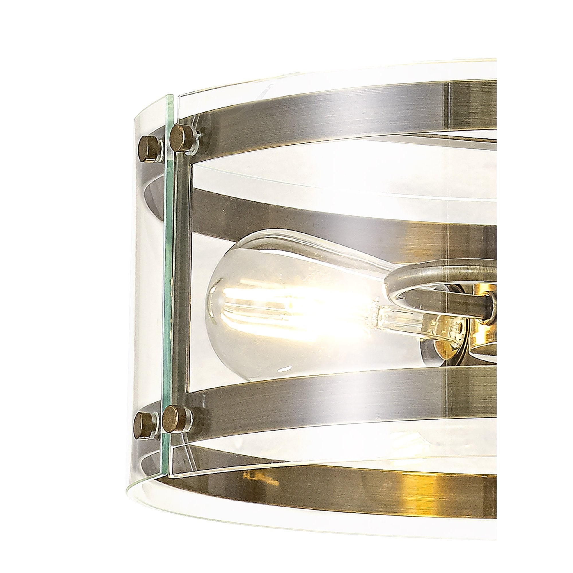 Fabula Regents 2 Light Pendant - Antique Brass