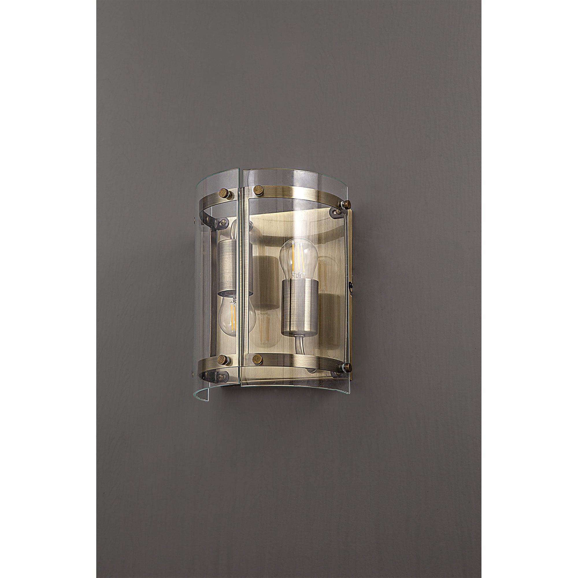 Fabula Regents 2 Light Wall Light - Antique Brass