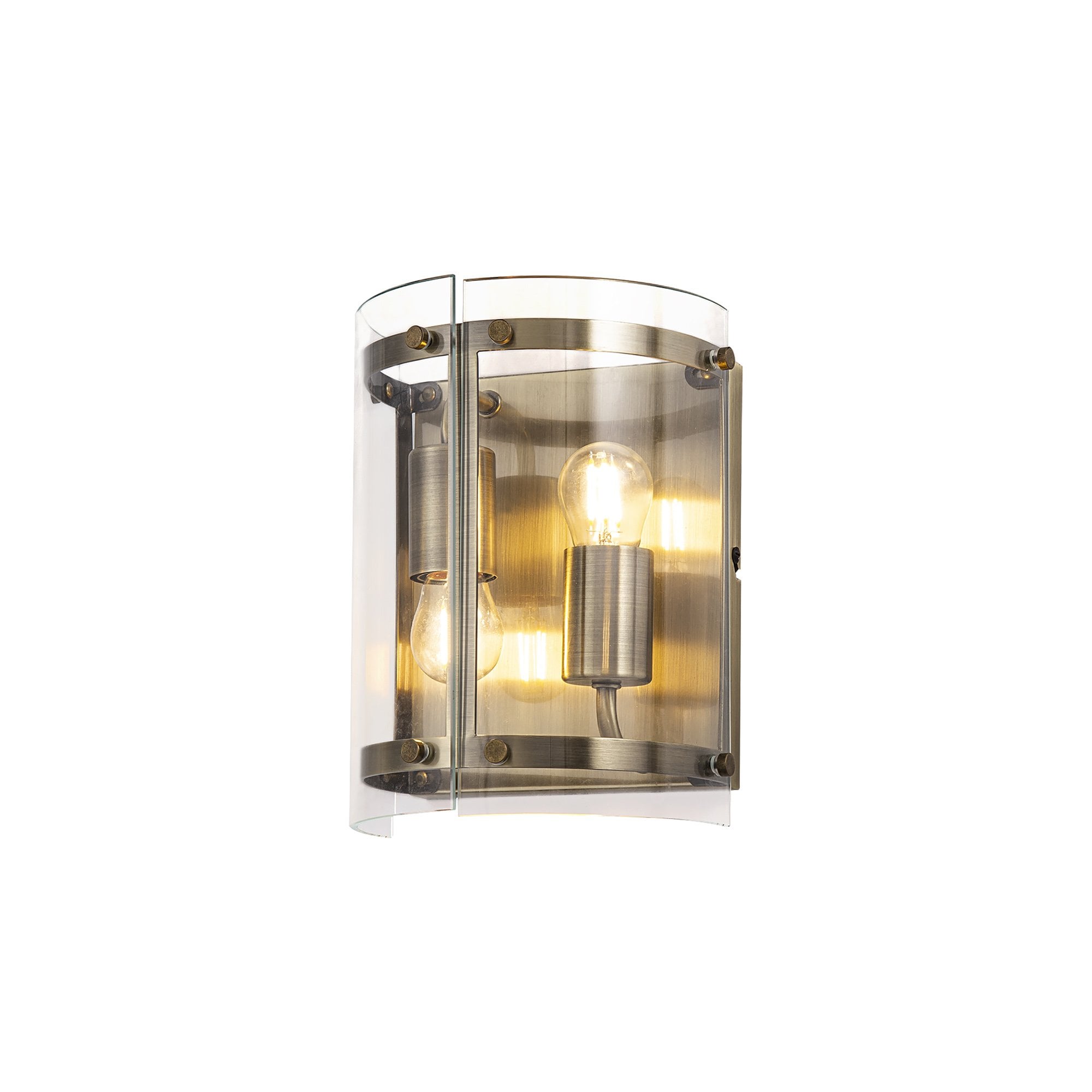 Fabula Regents 2 Light Wall Light - Antique Brass