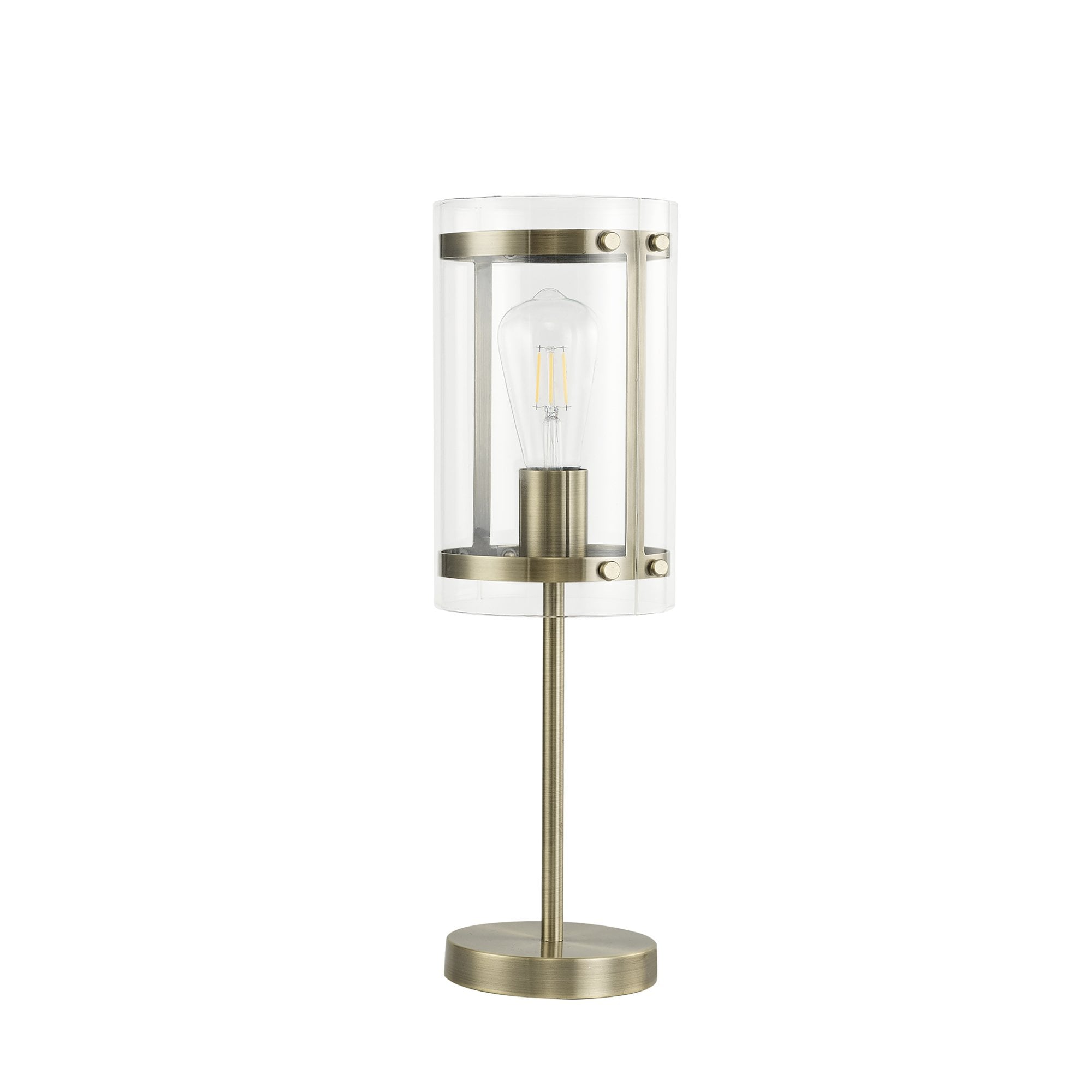 Fabula Regents Single Table Lamp - Antique Brass