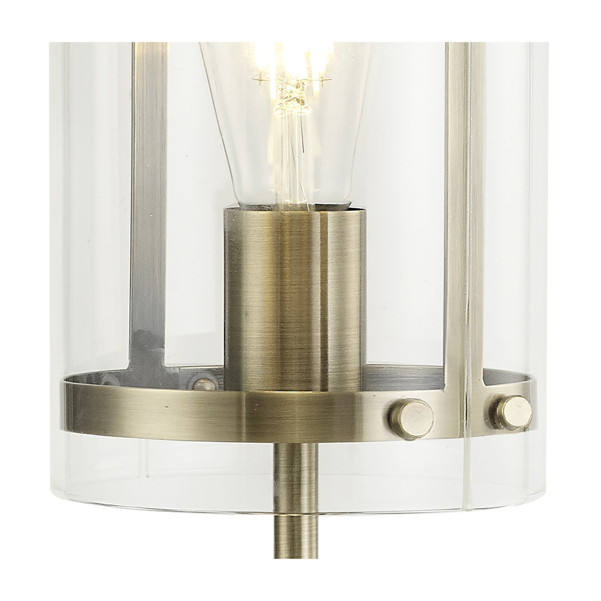 Fabula Regents Single Table Lamp - Antique Brass